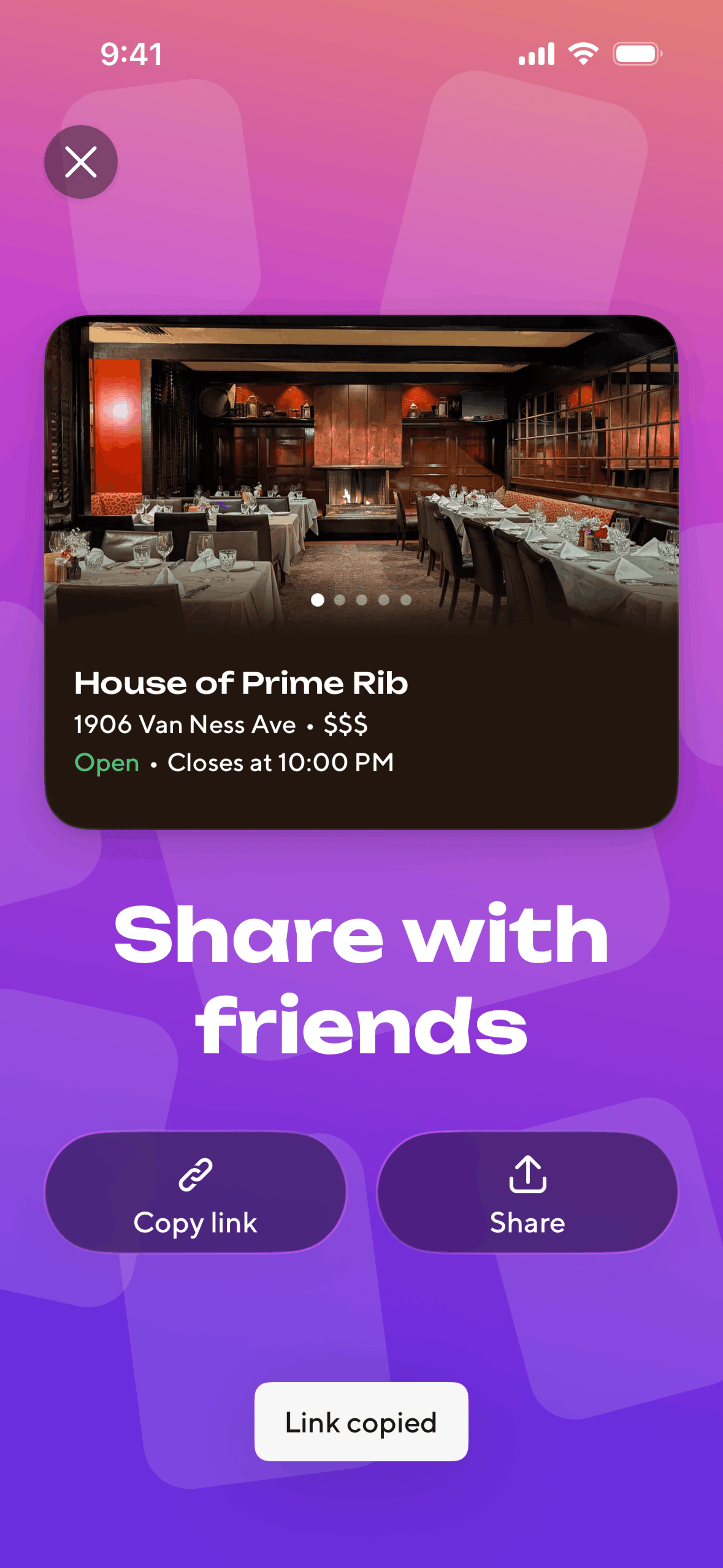 Zesty iOS Food & Drink interface screenshot 16