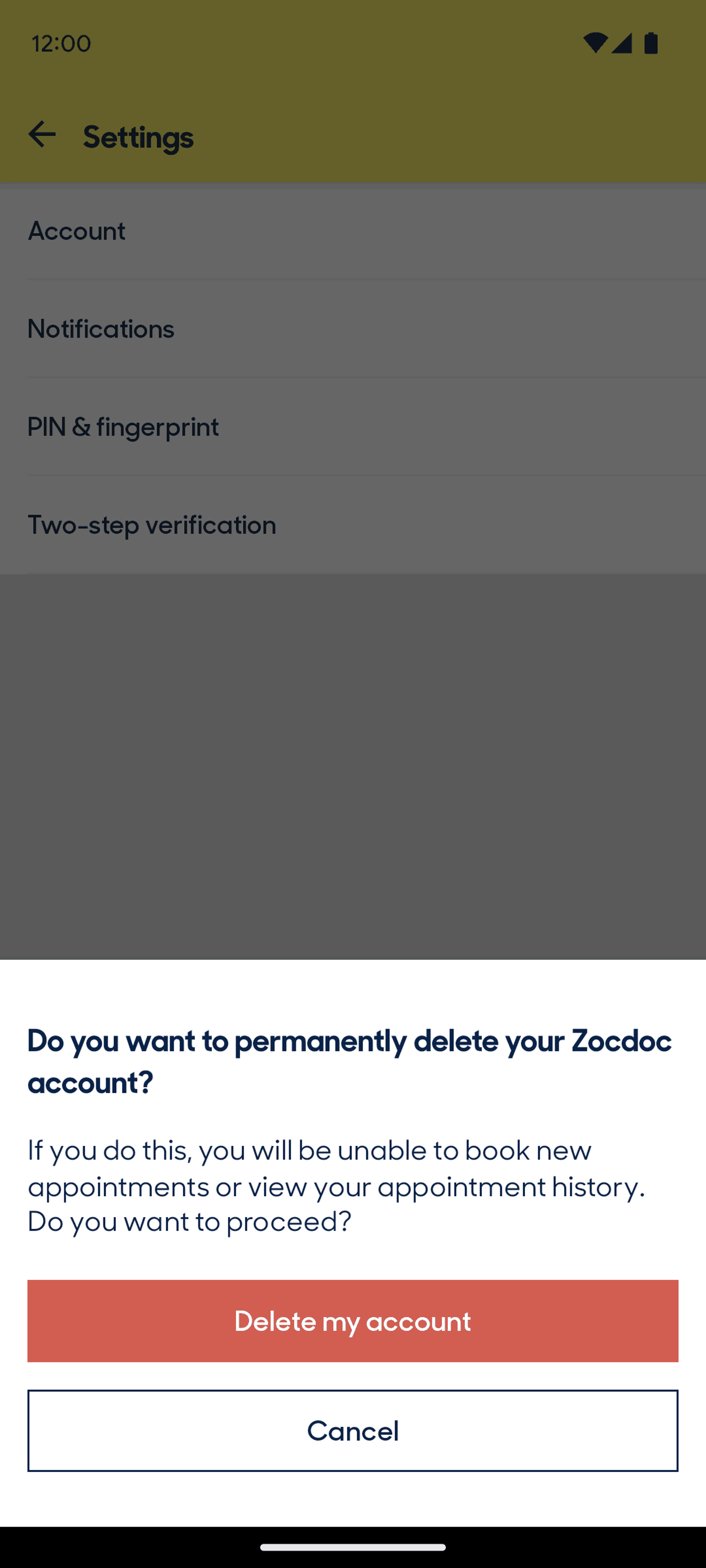 Zocdoc Android Medical interface screenshot 17