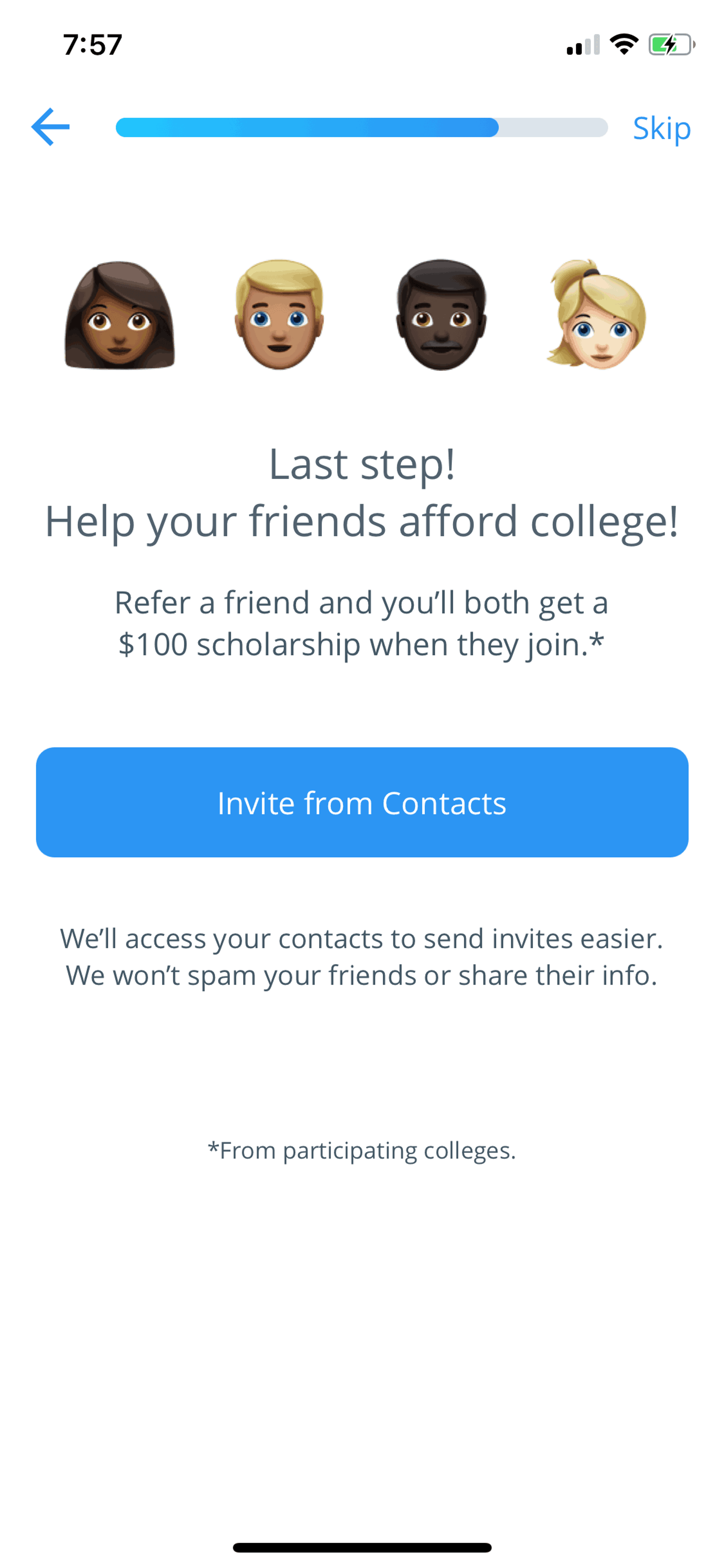 RaiseMe iOS Education interface screenshot 19