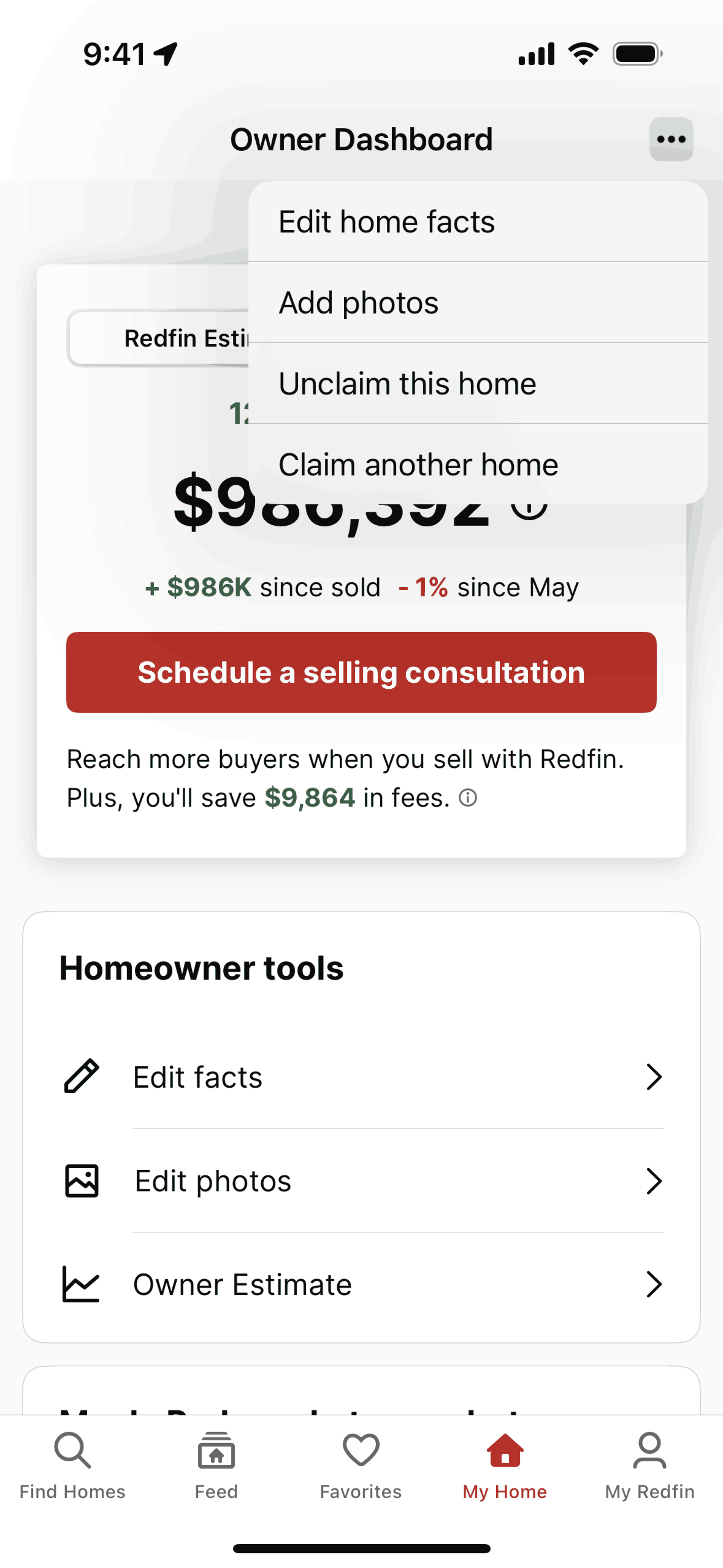 Redfin iOS Real Estate interface screenshot 16
