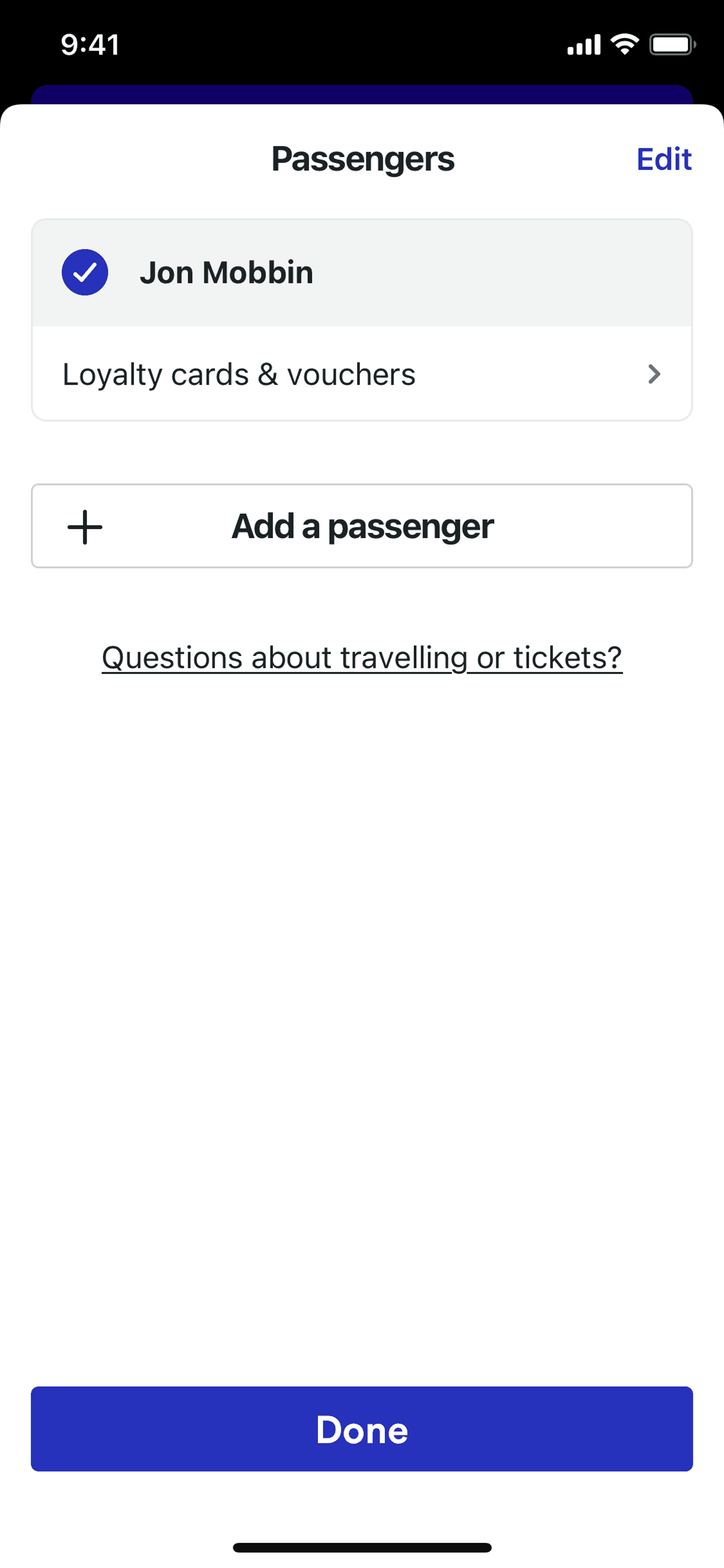 Trainline iOS Travel & Transportation interface screenshot 5