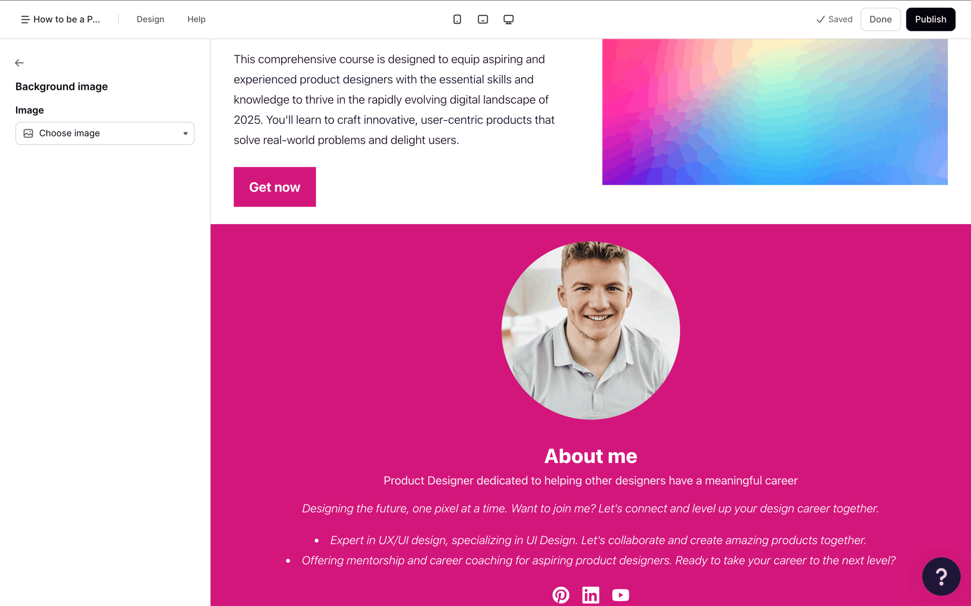 Podia Web Business interface screenshot 11