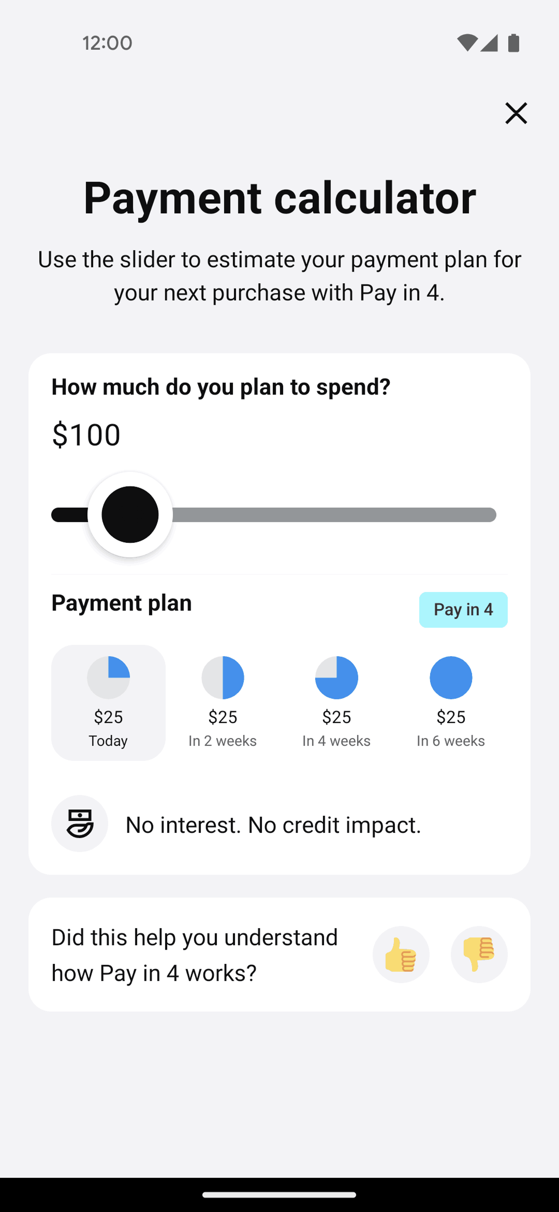 Klarna Android Shopping interface screenshot 5