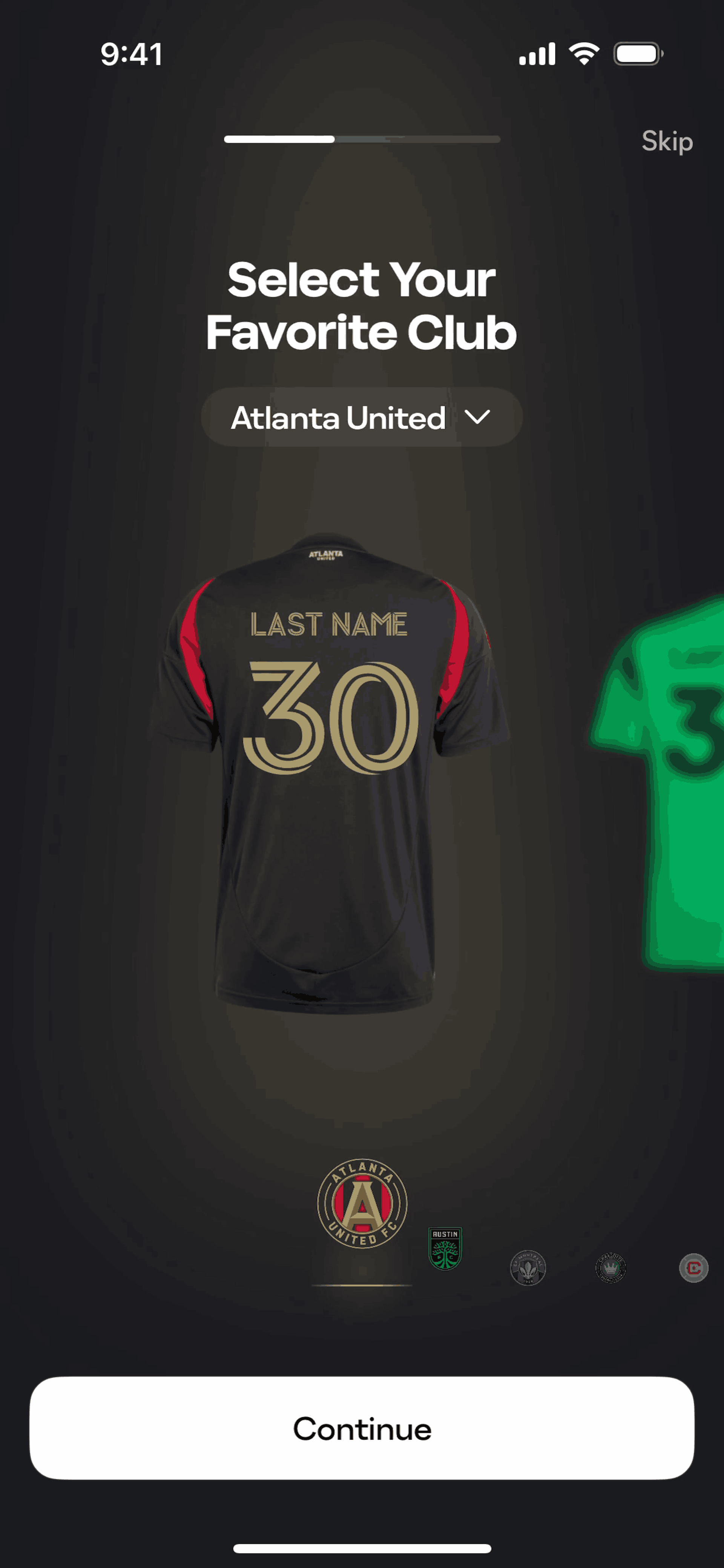 MLS iOS Sports interface screenshot 3