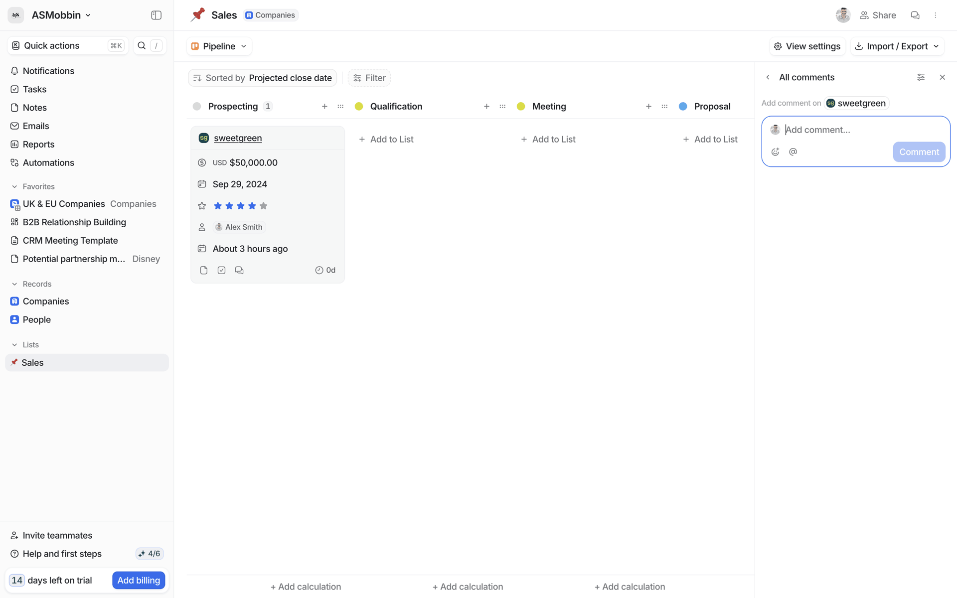 Attio Web Productivity interface screenshot 16