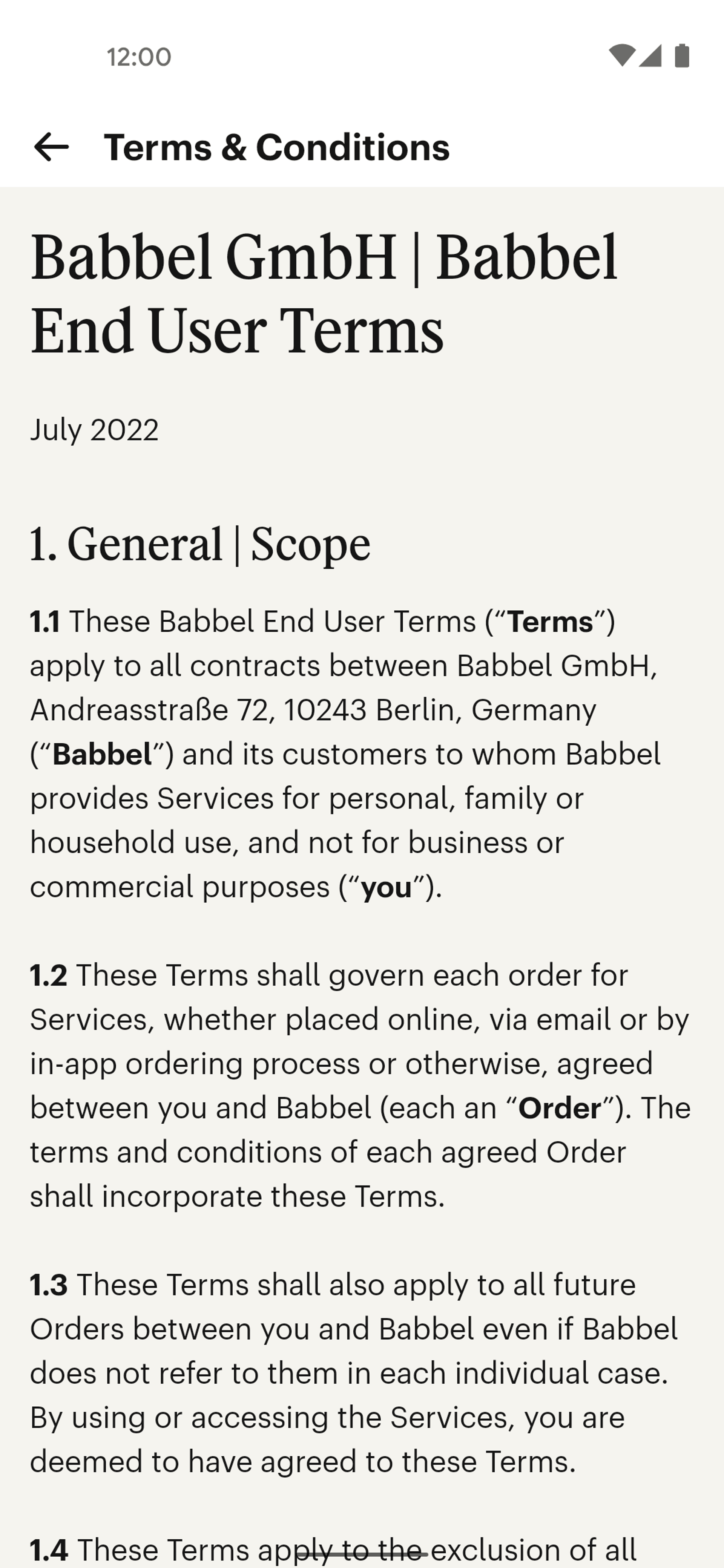 Babbel Android Education interface screenshot 23