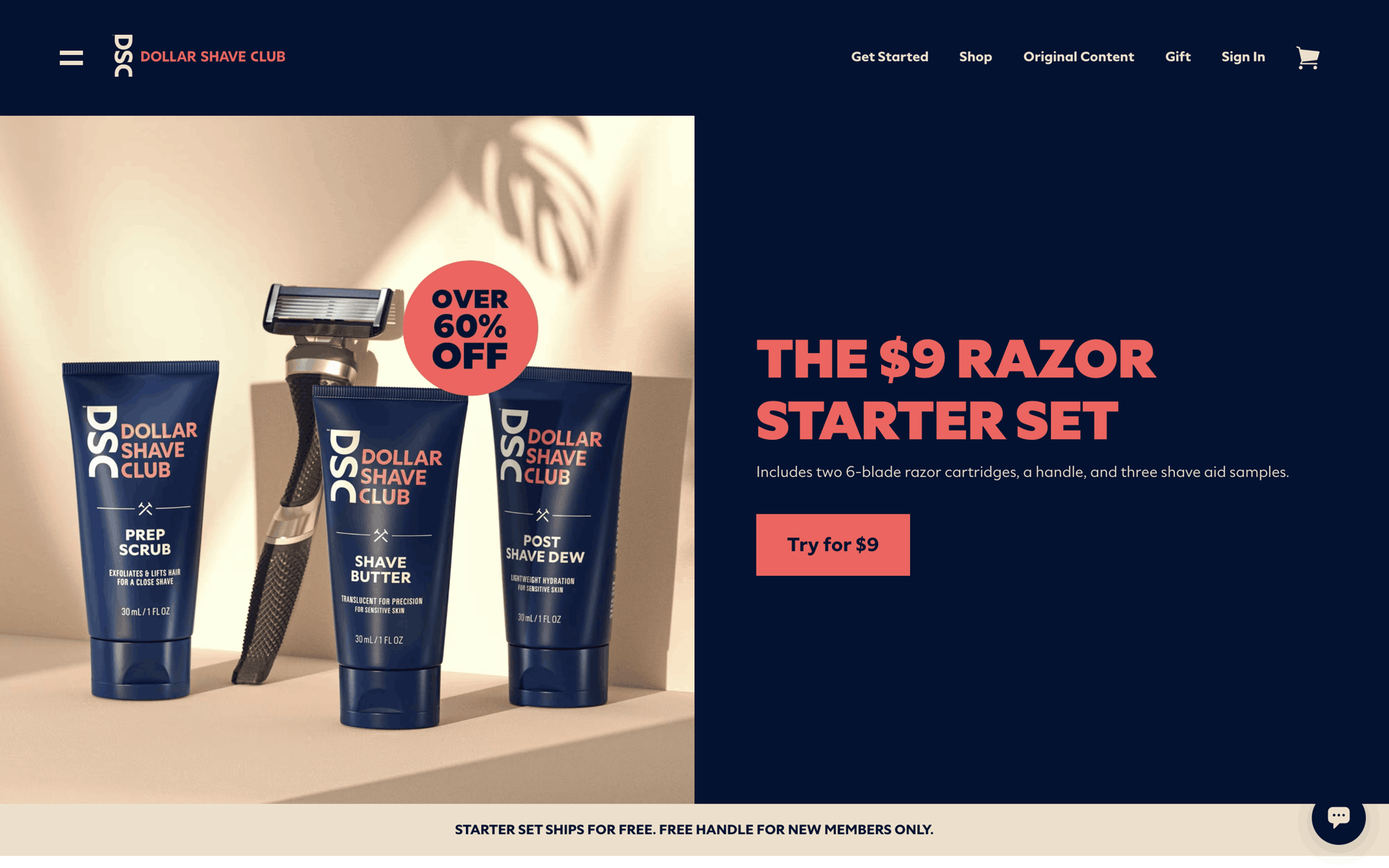 Dollar Shave Club Web Lifestyle interface screenshot 14