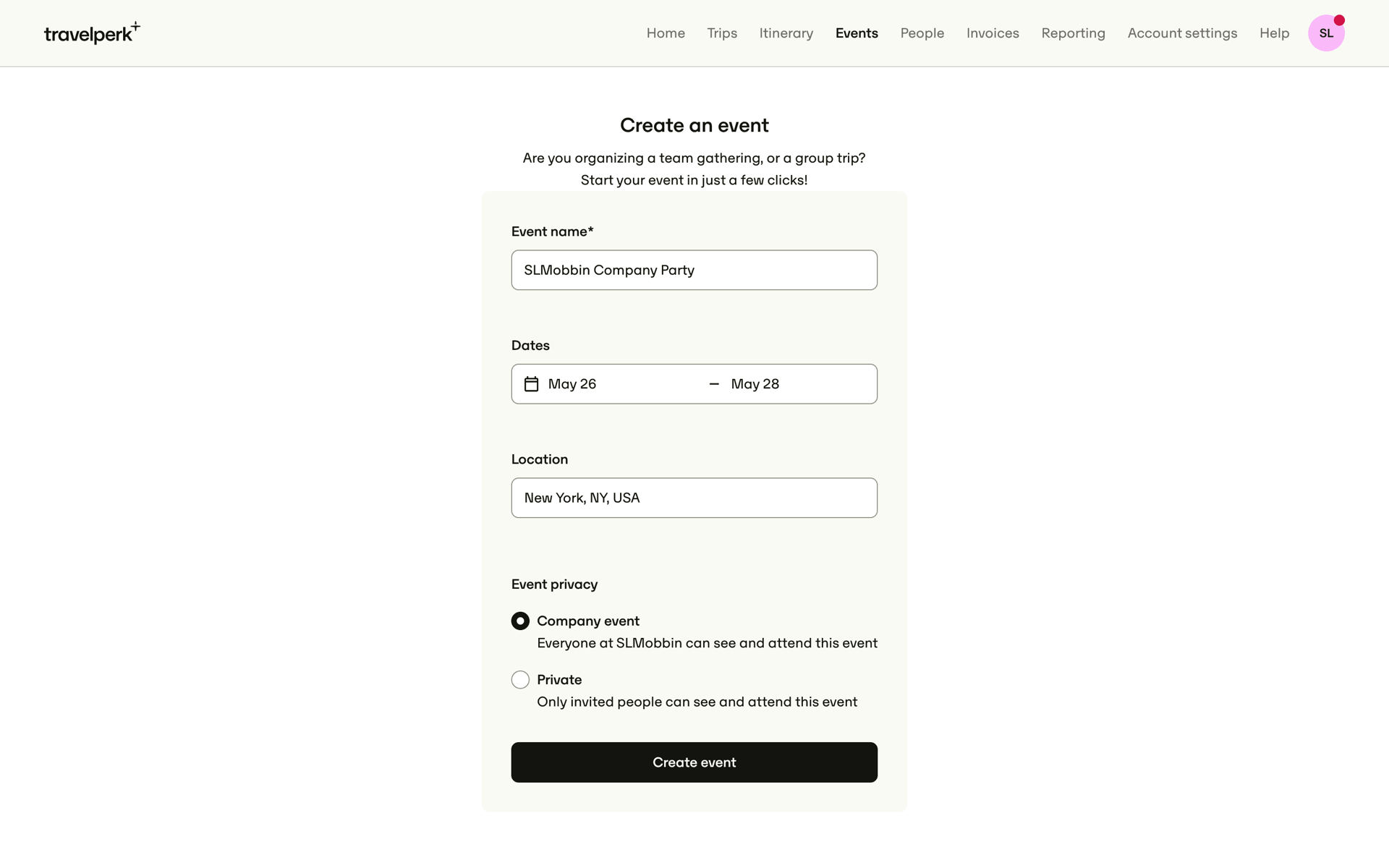 TravelPerk Web Travel & Transportation interface screenshot 17