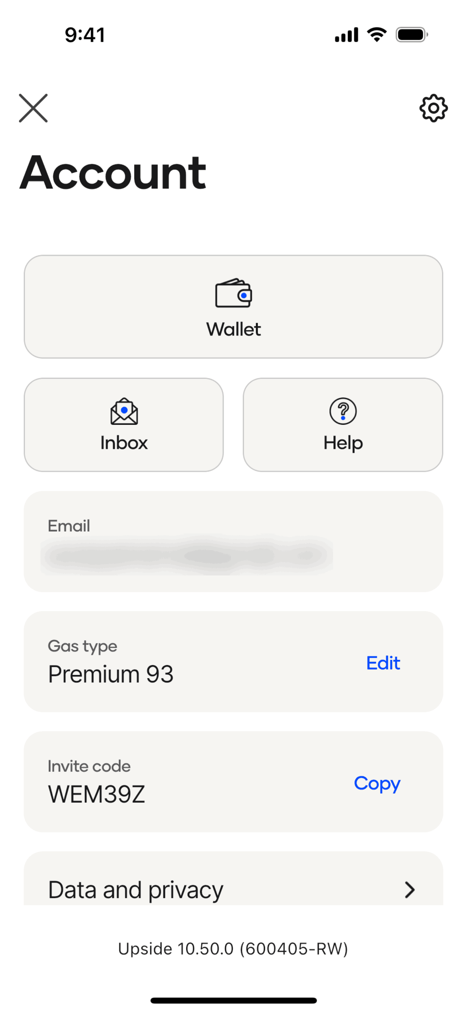 Upside iOS Travel & Transportation interface screenshot 14