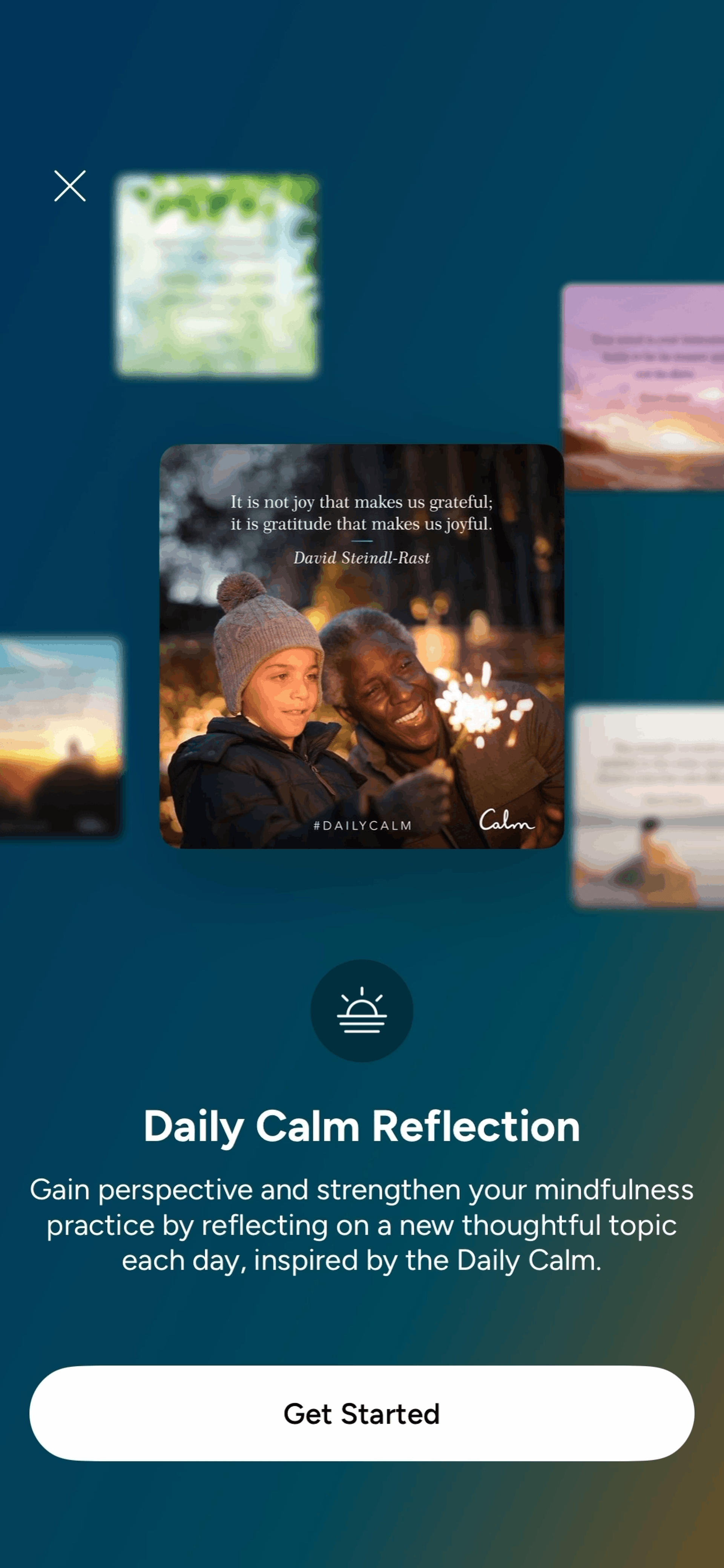 Calm iOS Health & Fitness interface screenshot 12