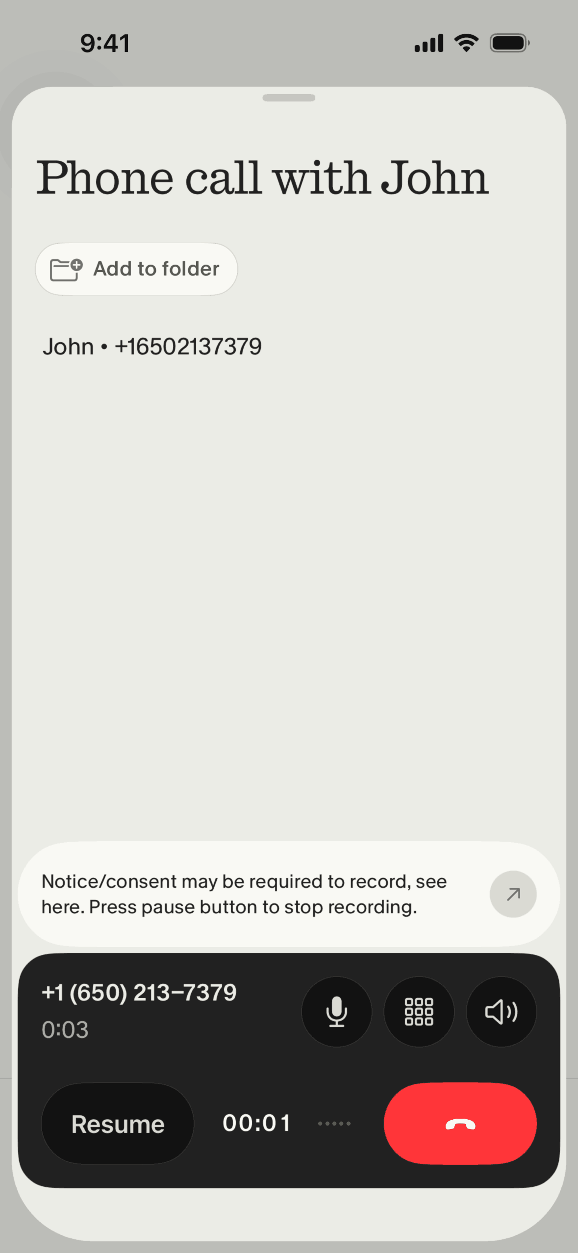 Granola iOS Granola interface screenshot 17