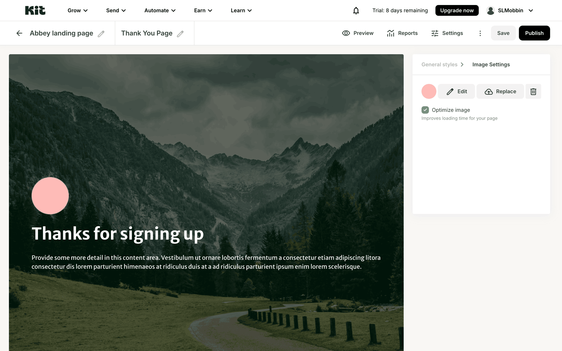 Kit Web Business interface screenshot 11