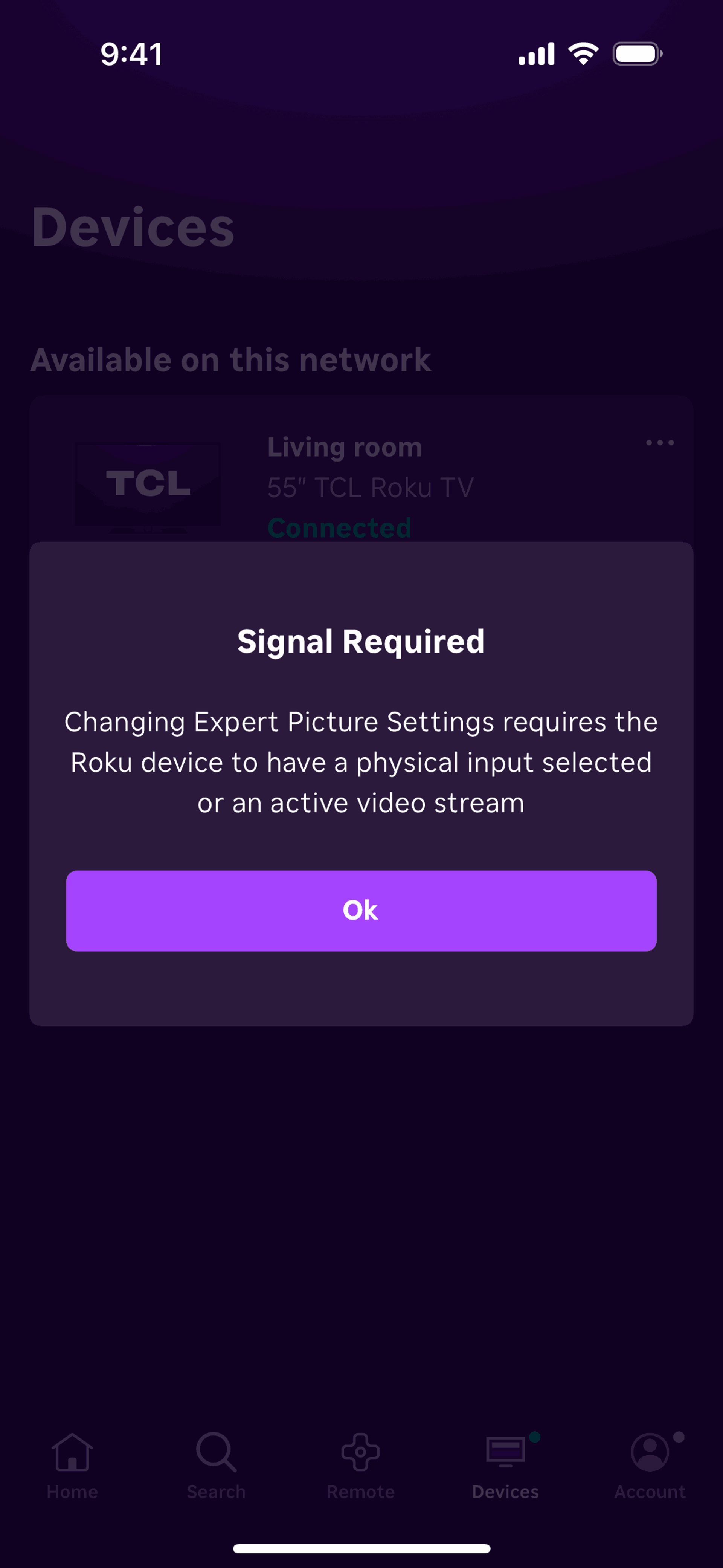 Roku iOS Entertainment interface screenshot 7