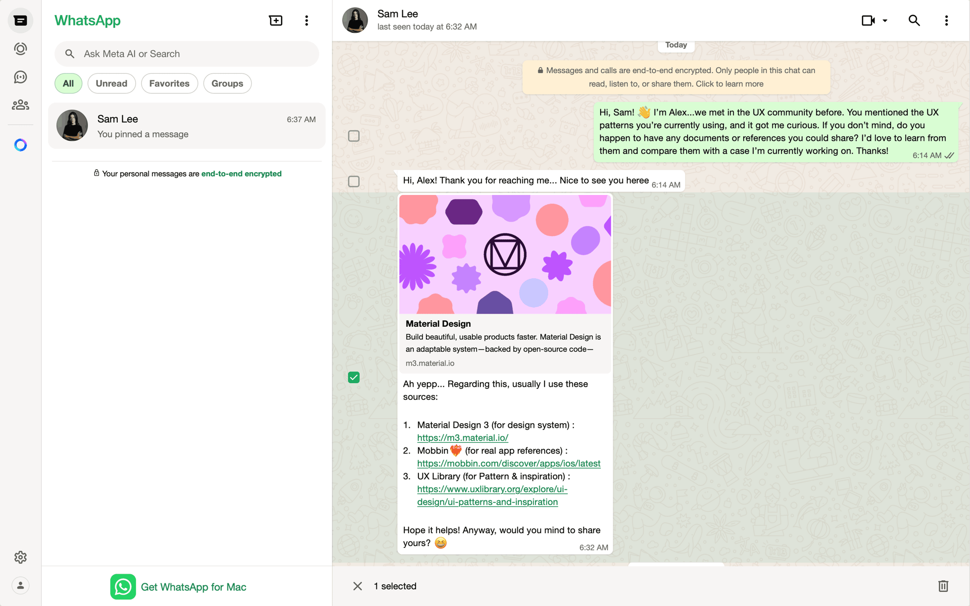 WhatsApp Web Social Networking interface screenshot 8