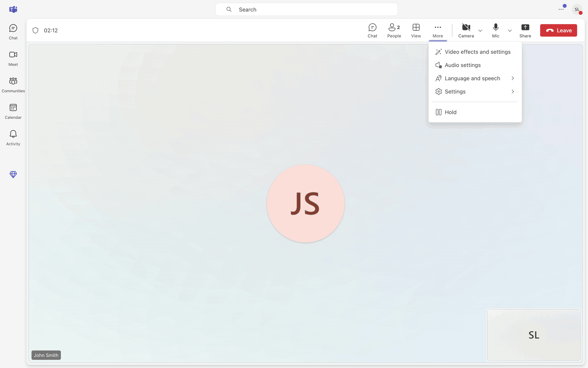 Microsoft Teams Web Business interface screenshot 8