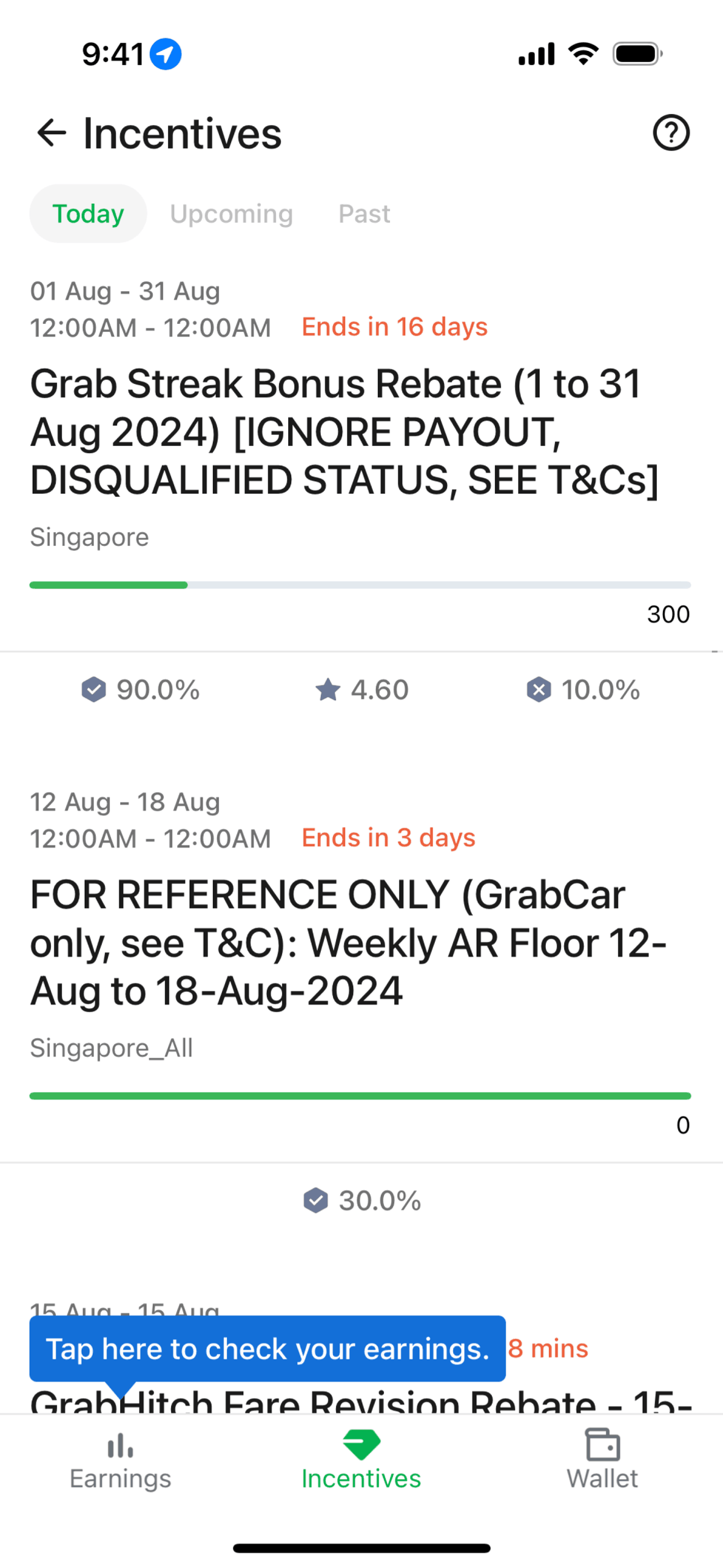 Grab Driver iOS Travel & Transportation interface screenshot 21