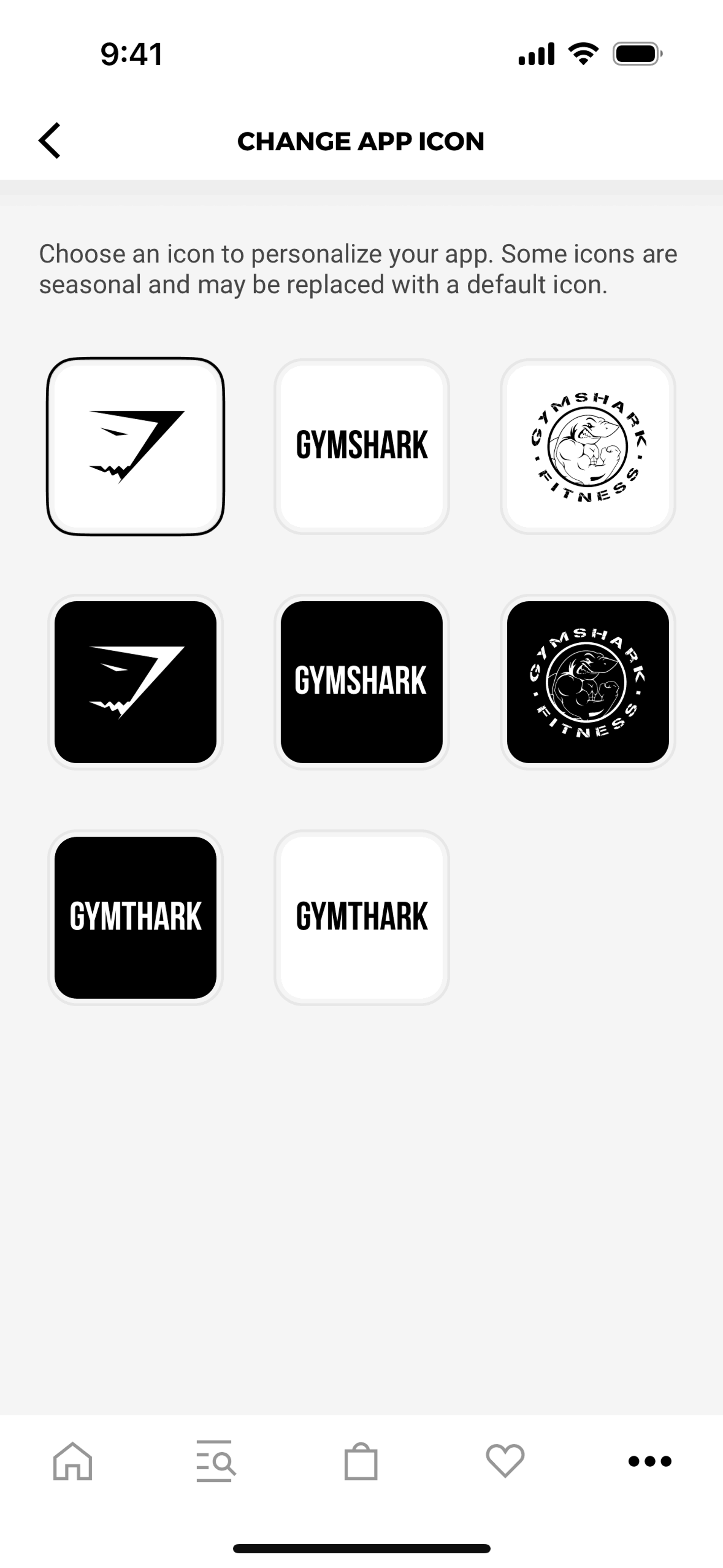 Gymshark iOS Shopping interface screenshot 4