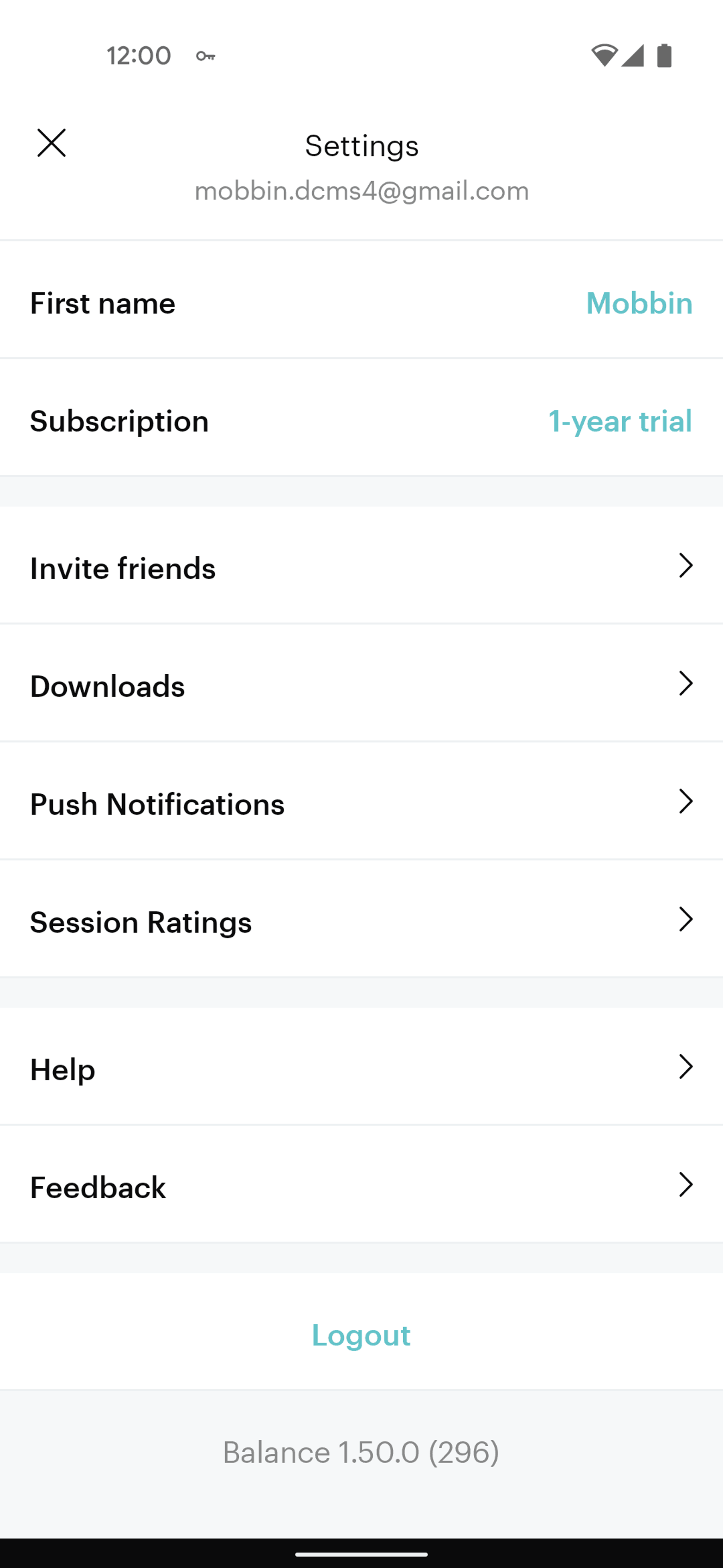 Balance Android Health & Fitness interface screenshot 5