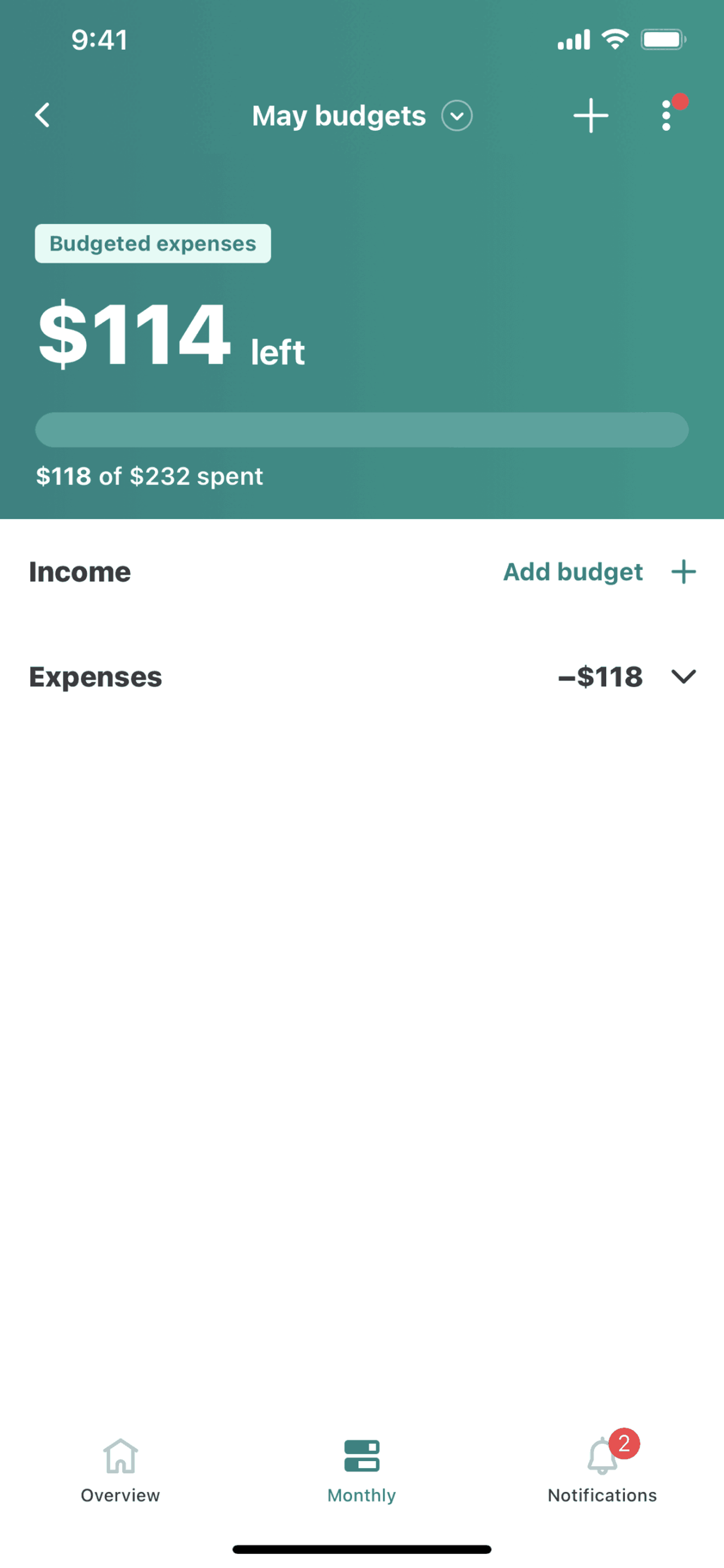 Mint iOS Finance interface screenshot 10