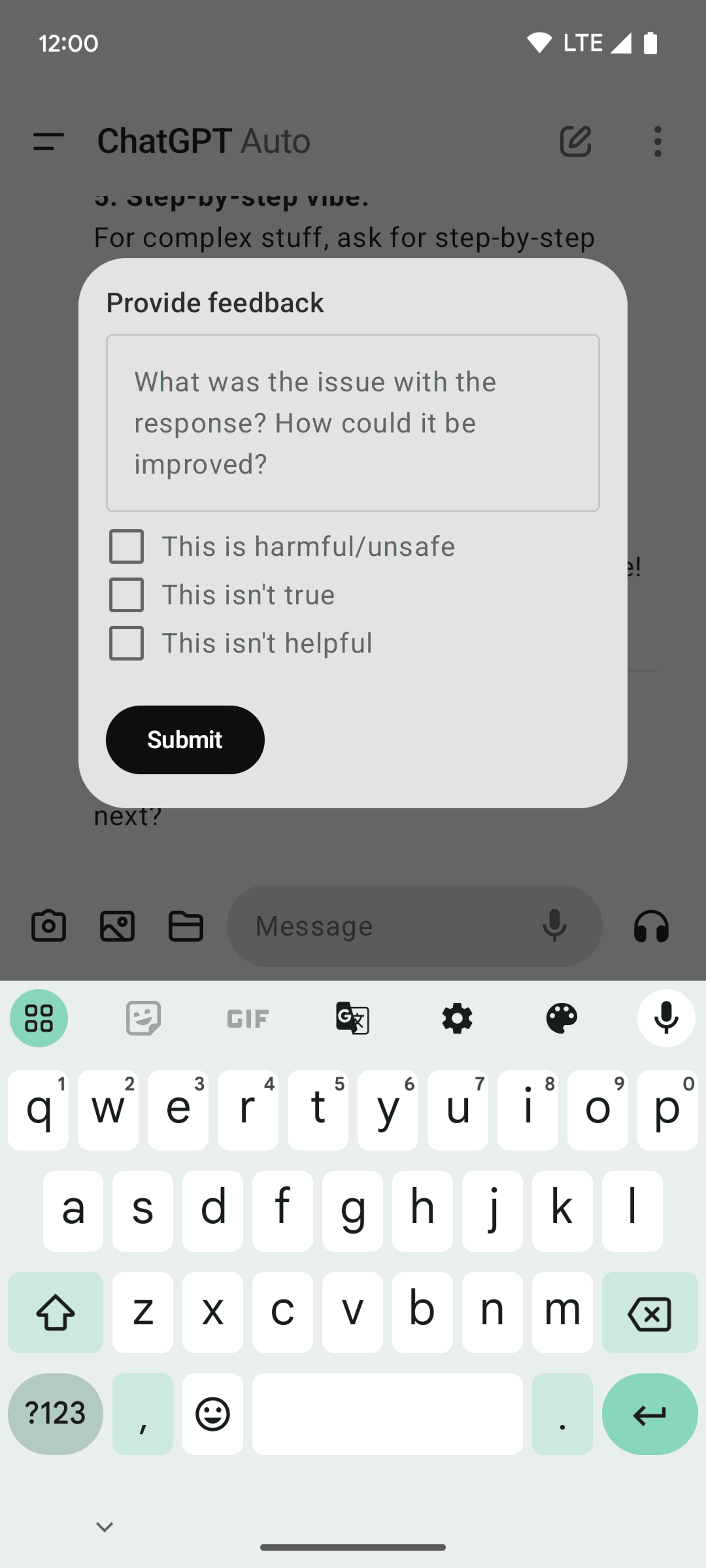 ChatGPT Android AI interface screenshot 17