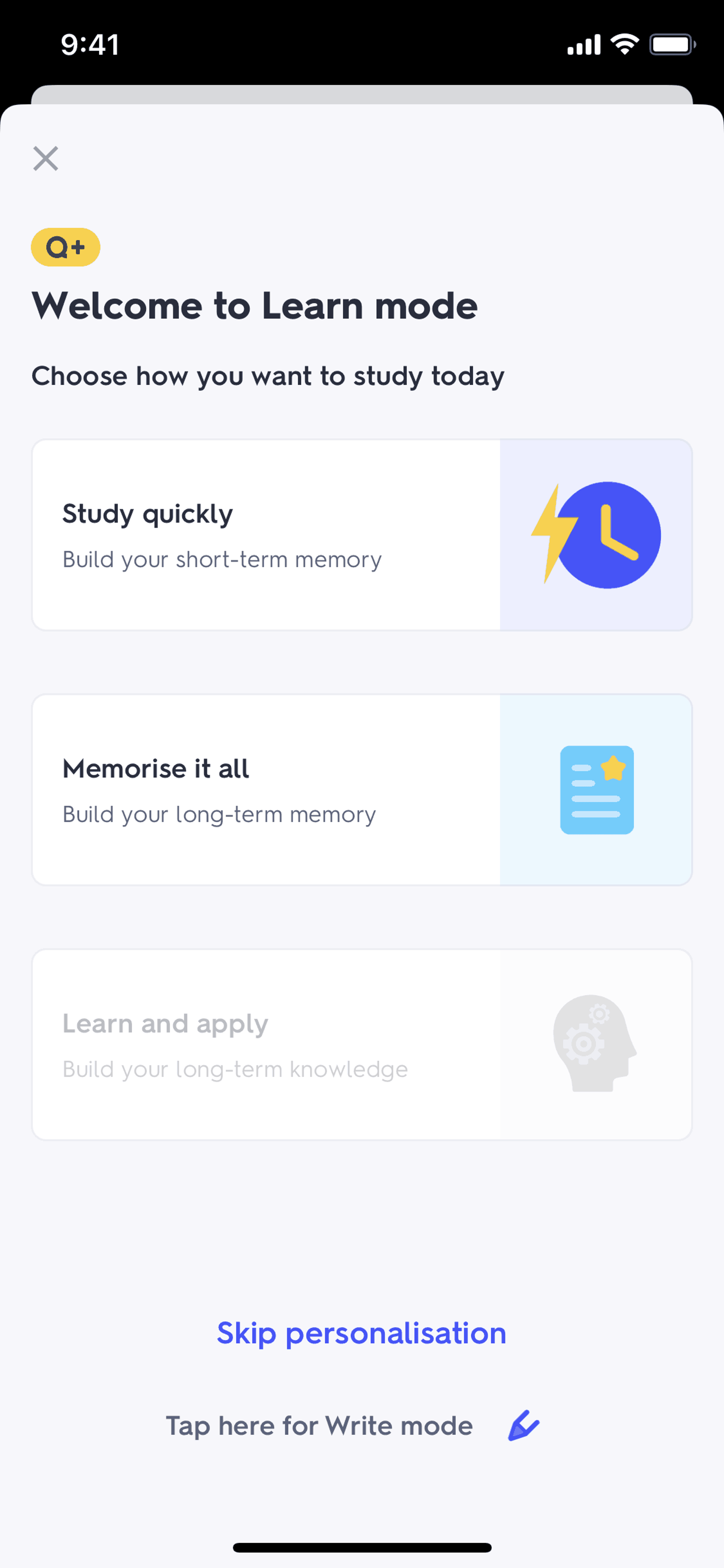 Quizlet iOS Education interface screenshot 10