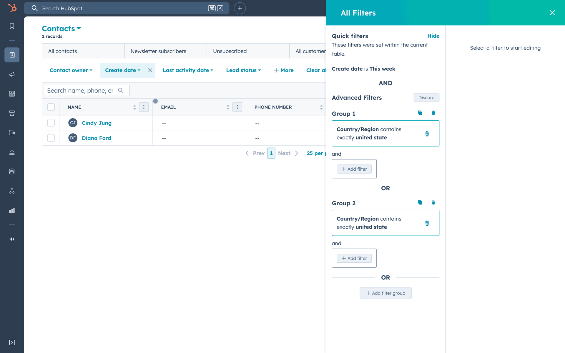 HubSpot Web Business interface screenshot 11
