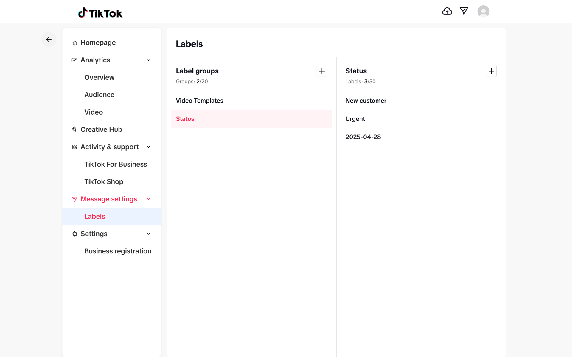 TikTok Web Social Networking interface screenshot 2