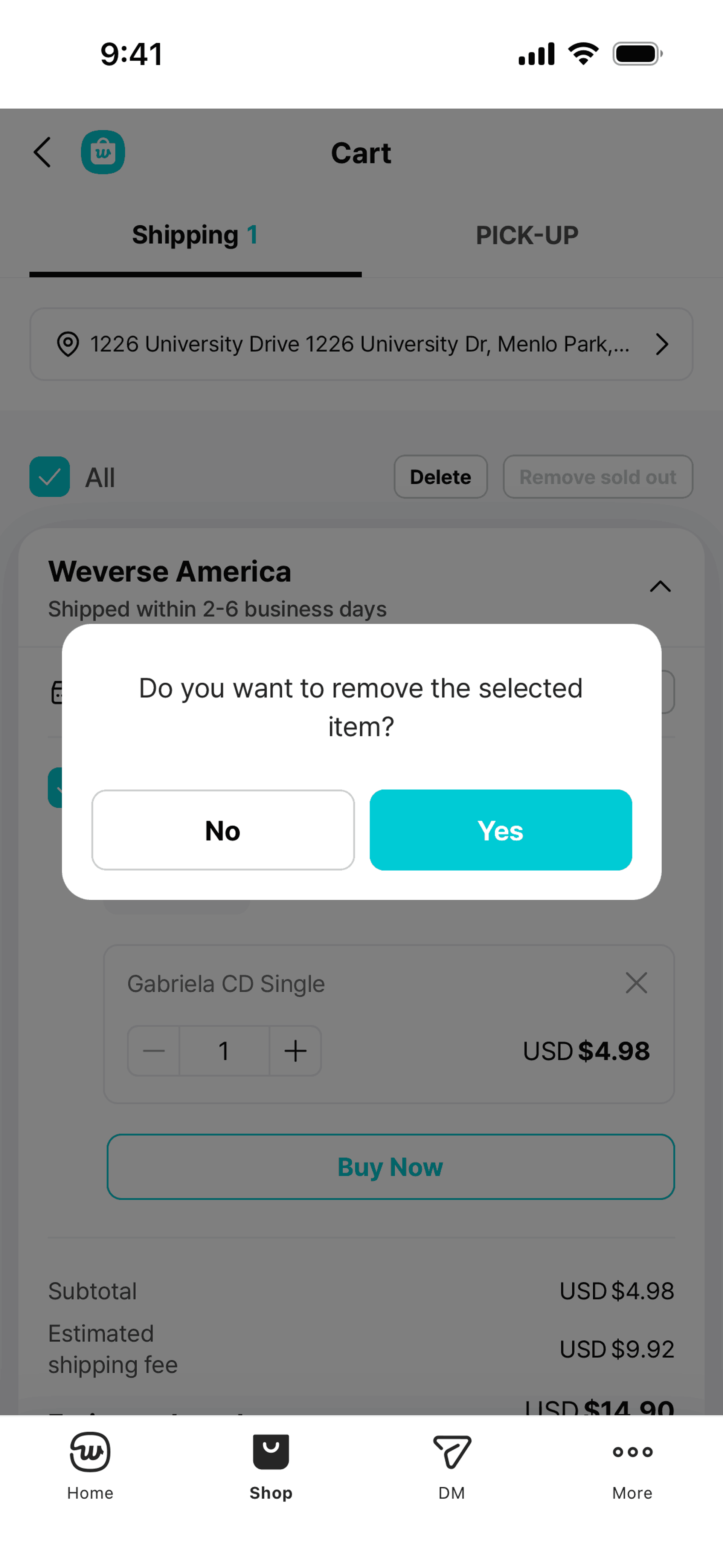 Weverse iOS Social Networking interface screenshot 3