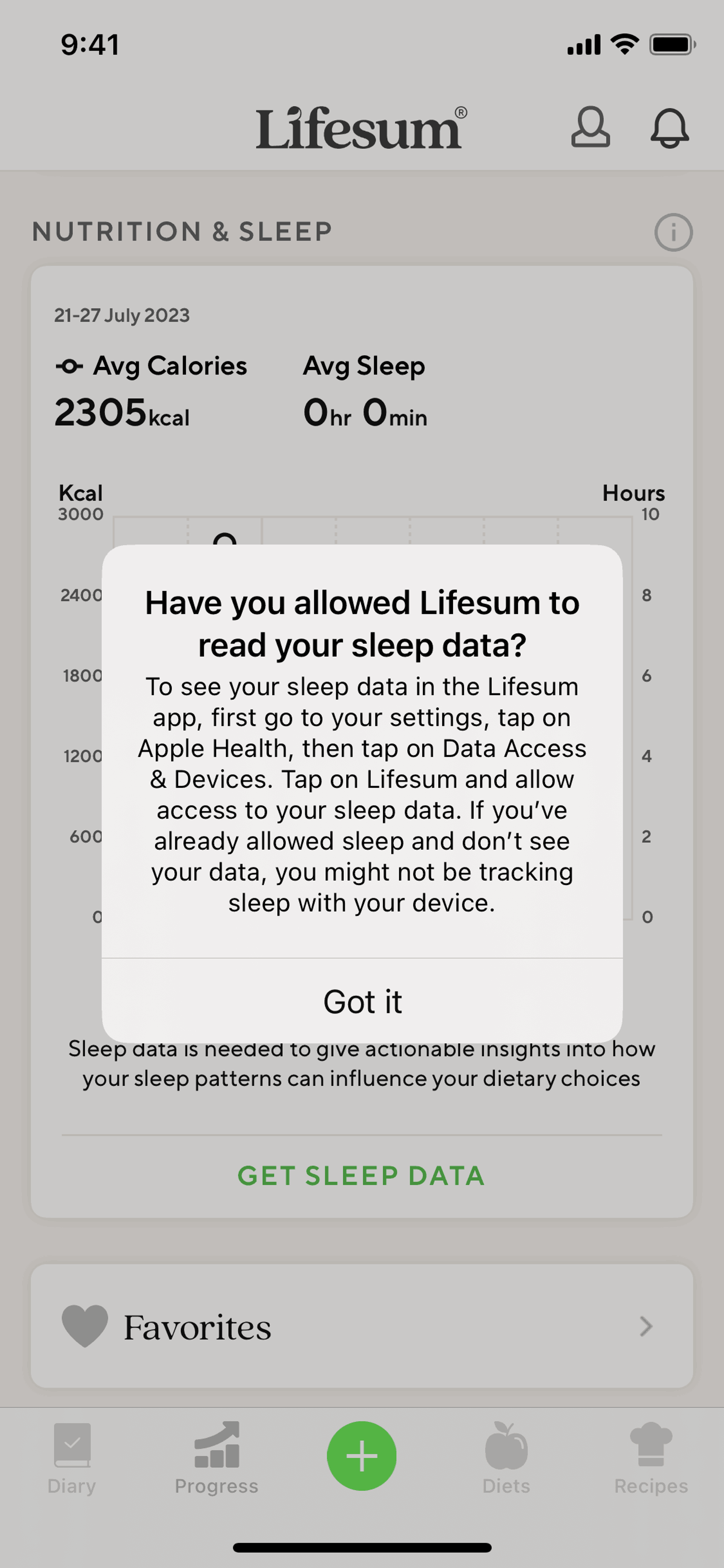 Lifesum iOS Health & Fitness interface screenshot 23