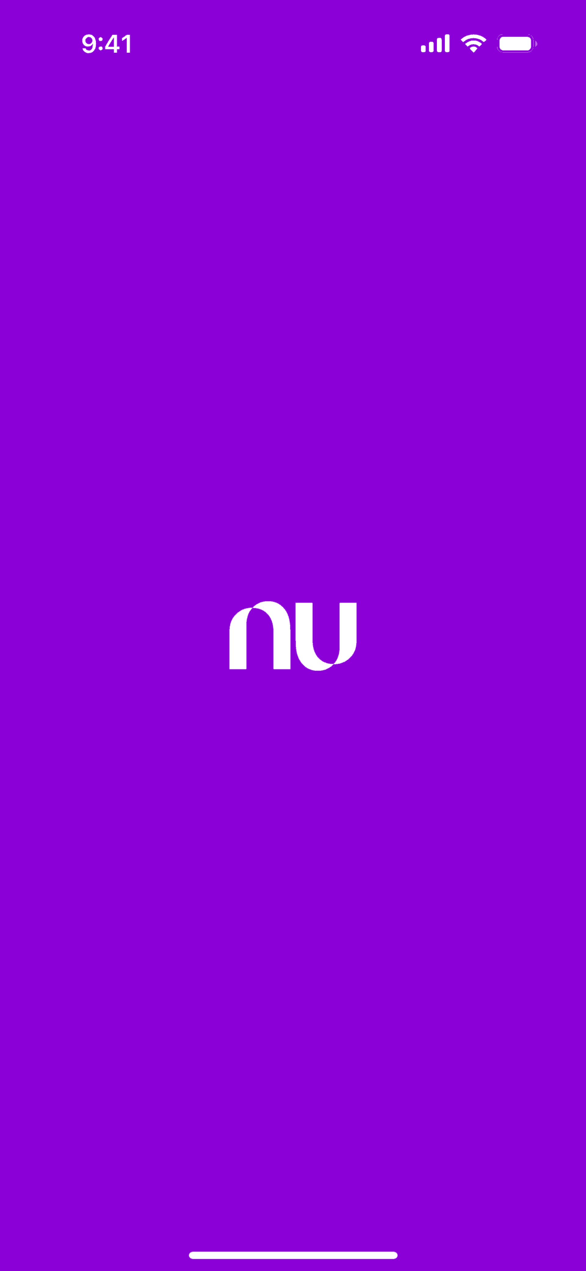 Nu iOS Finance interface screenshot 1