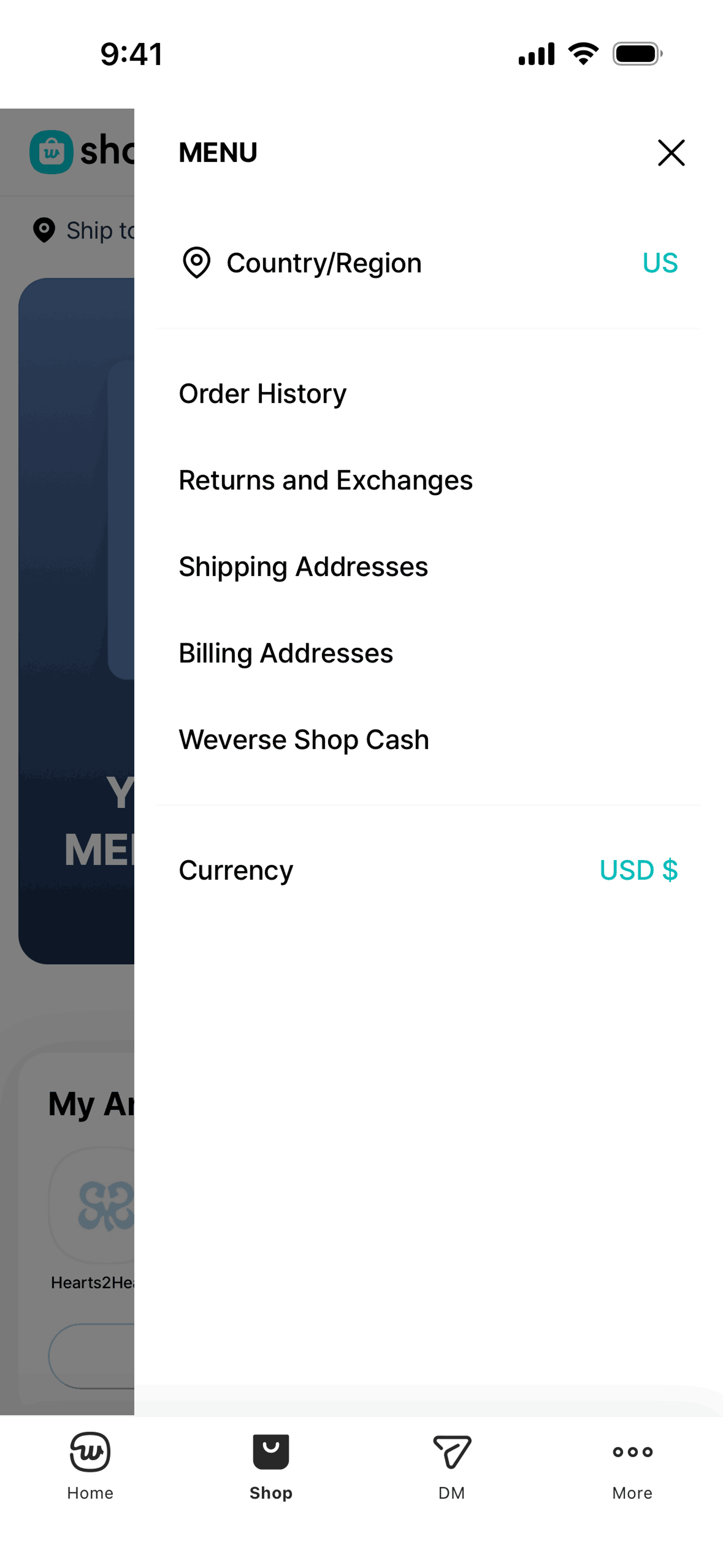 Weverse iOS Social Networking interface screenshot 5