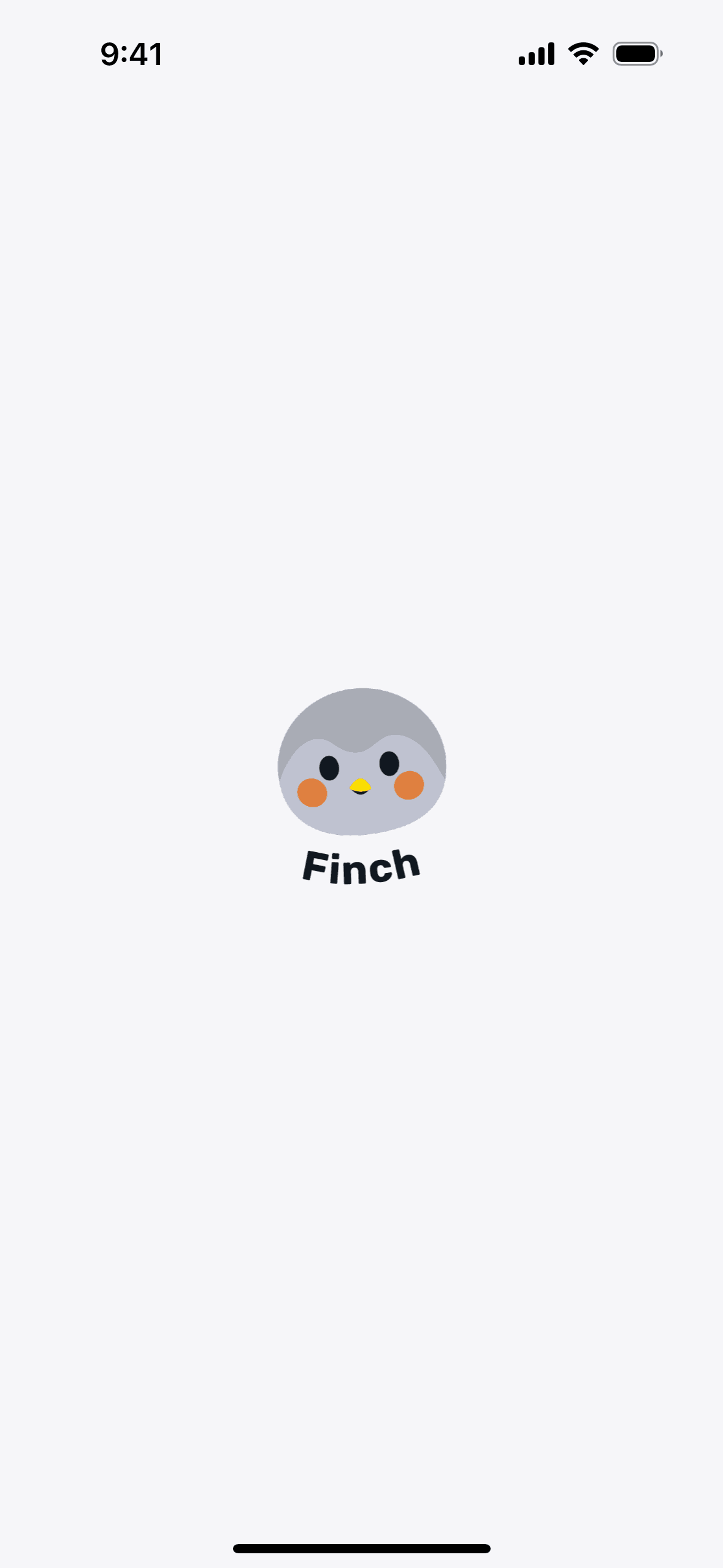 Finch iOS Health & Fitness interface screenshot 1