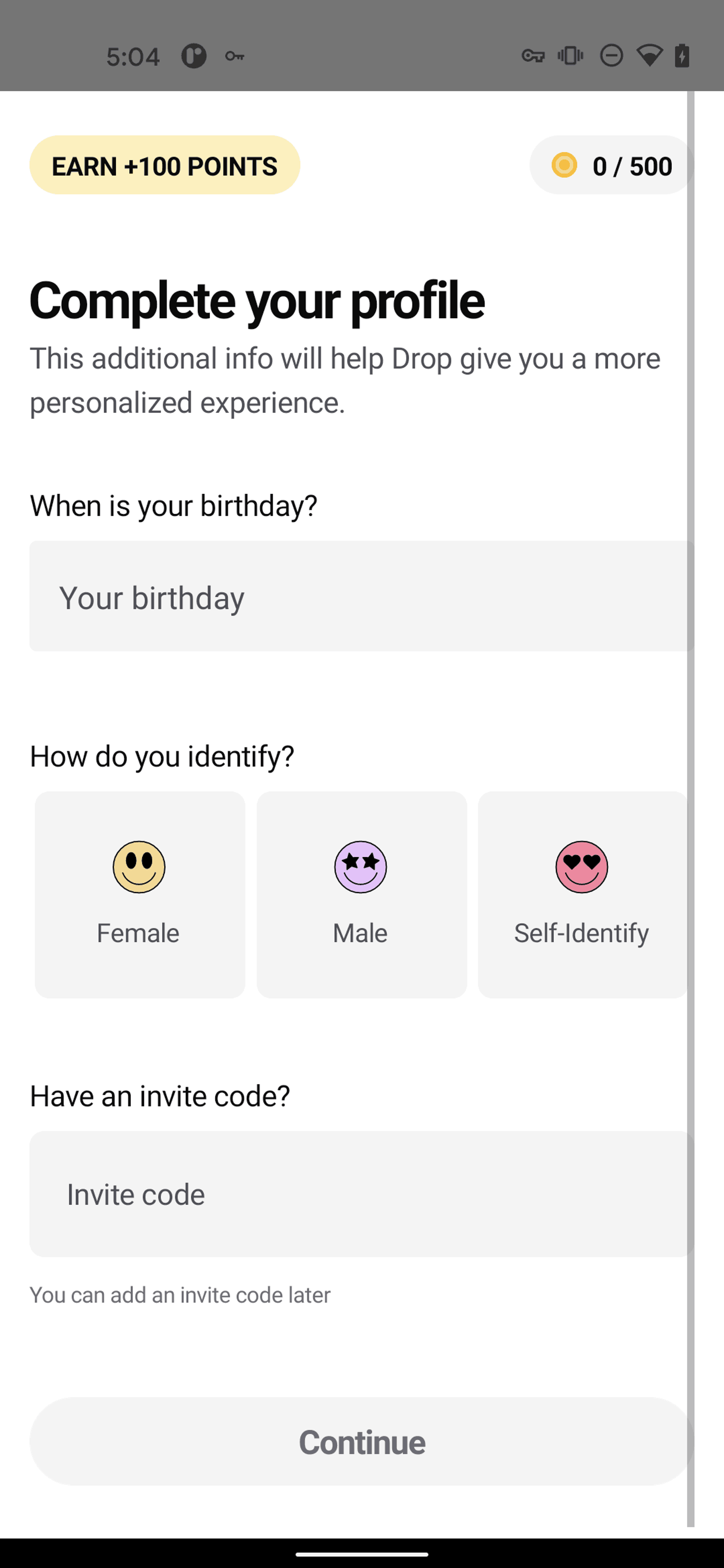 Drop Android Shopping interface screenshot 6