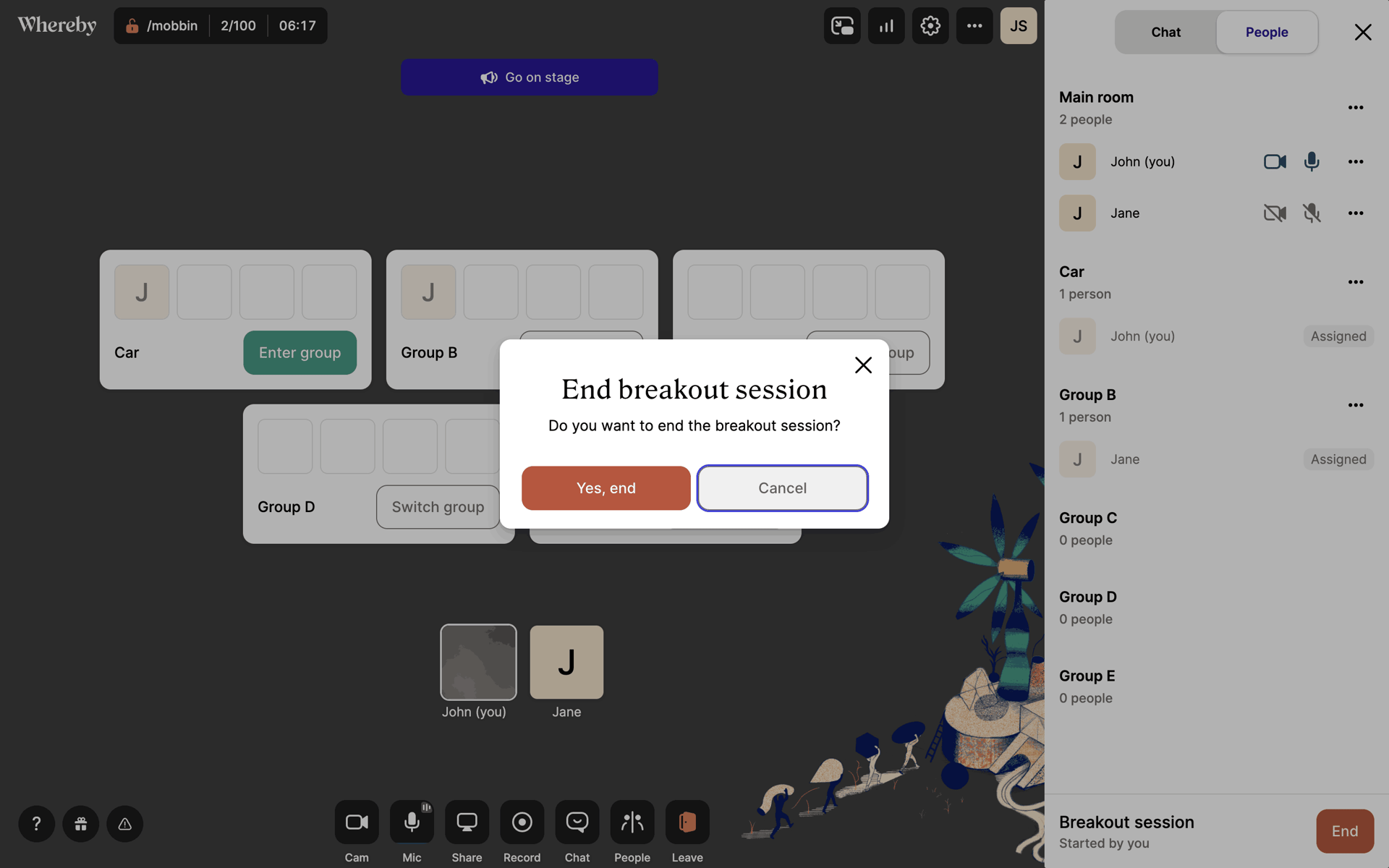 Whereby Web Business interface screenshot 20