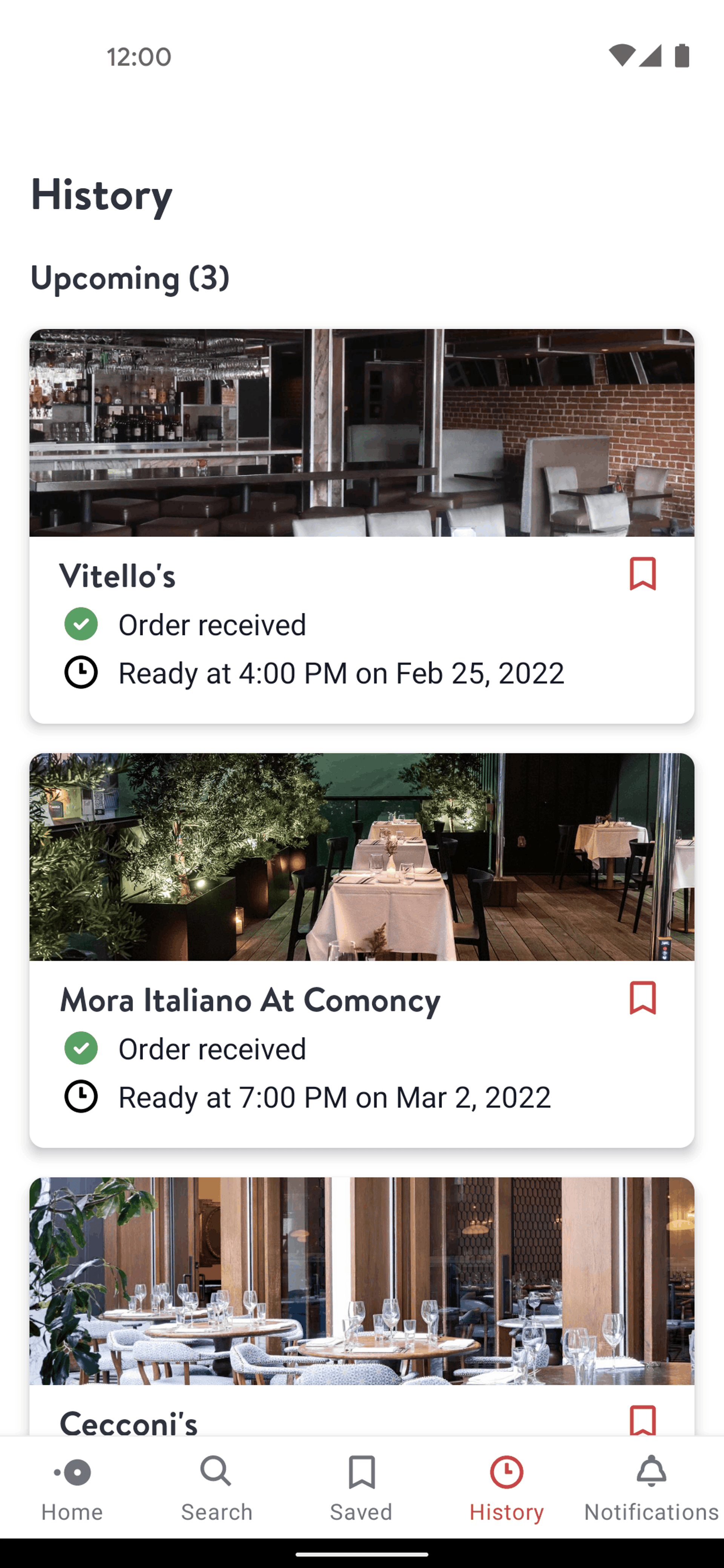 OpenTable Android Food & Drink interface screenshot 4
