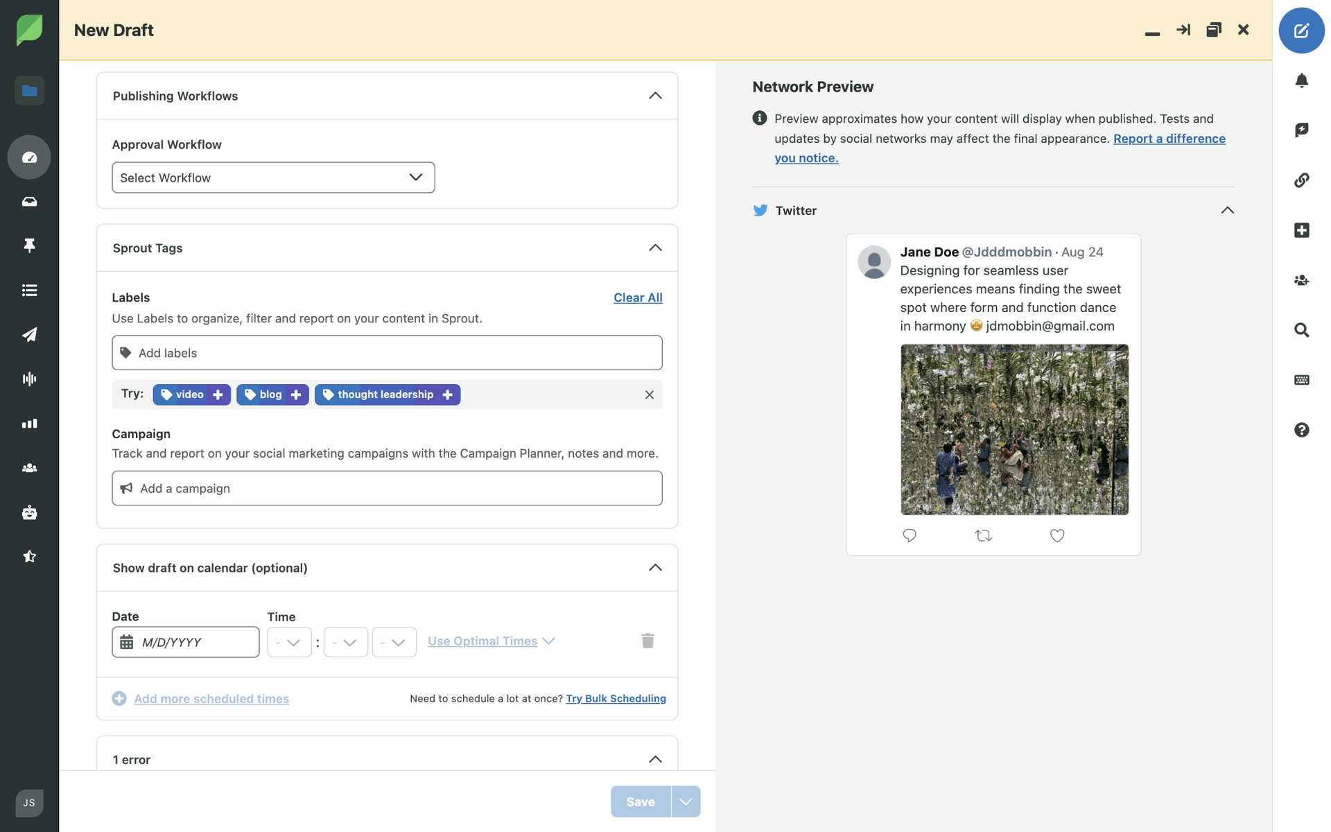 Sprout Social Web Business interface screenshot 24