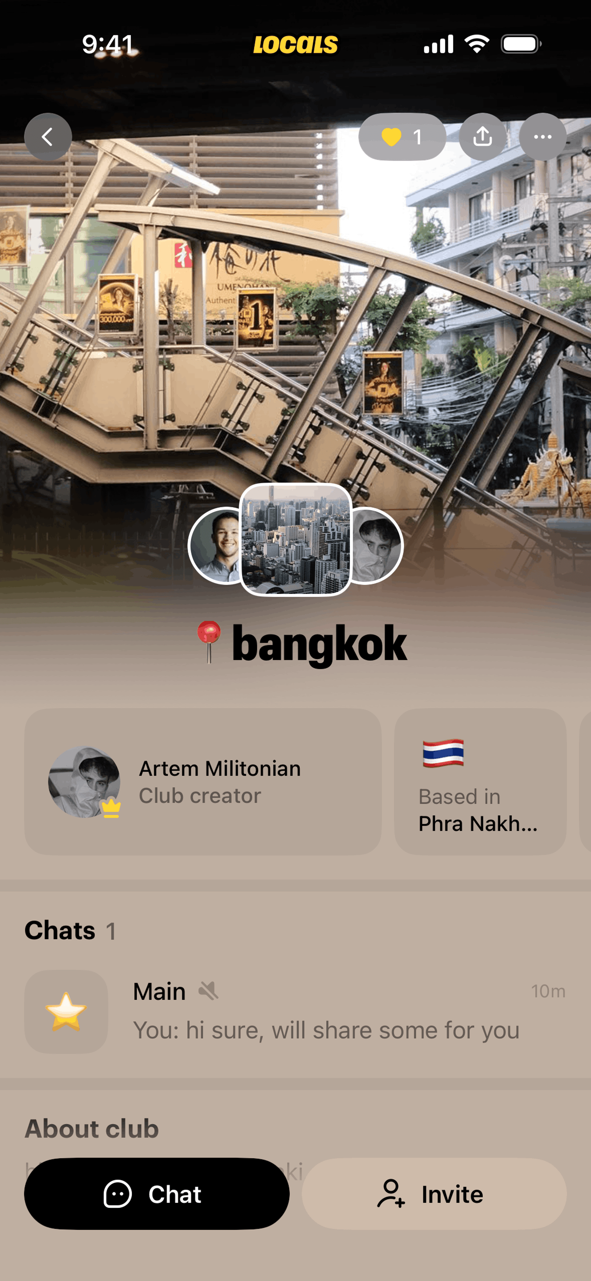 Locals iOS Social Networking interface screenshot 2