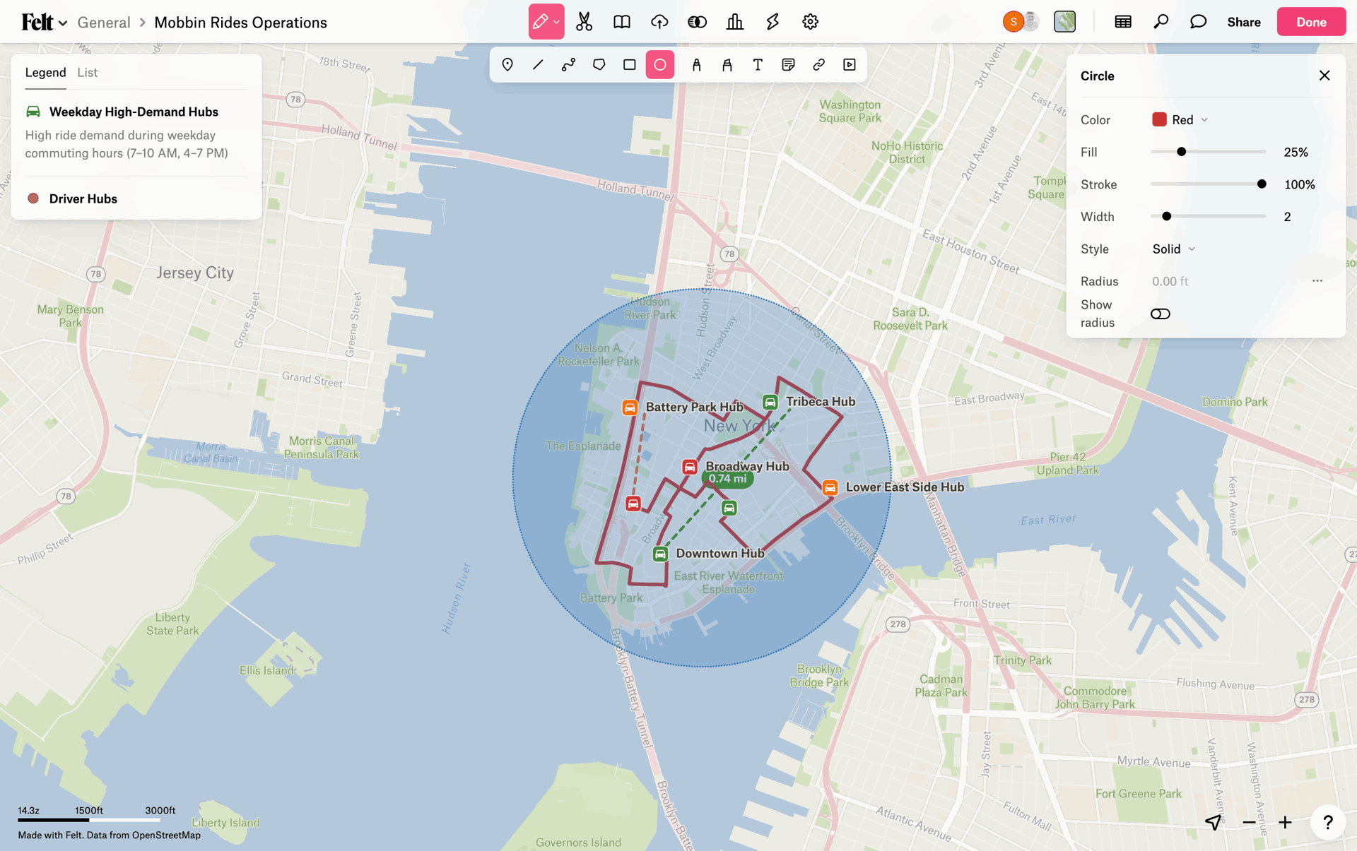 Felt Web mapping interface screenshot 12