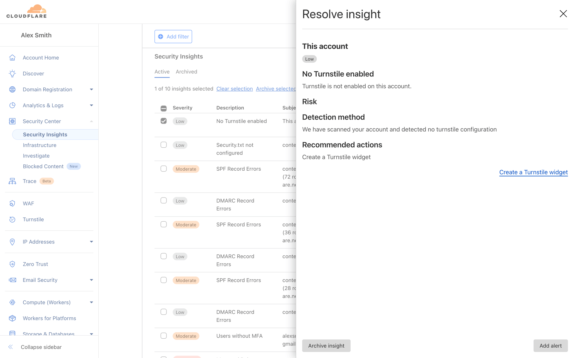 Cloudflare Web Developer Tools interface screenshot 12
