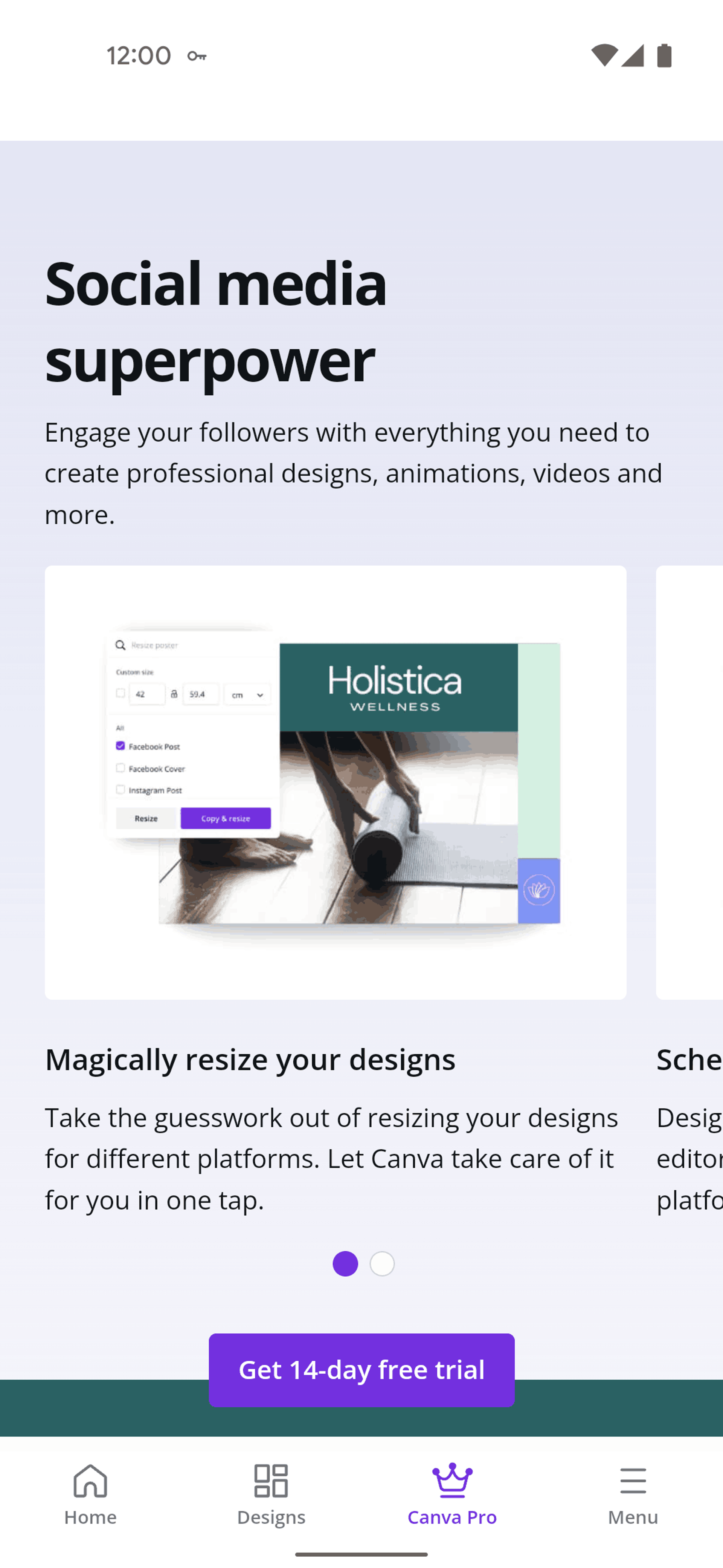 Canva Android Photo & Video interface screenshot 17