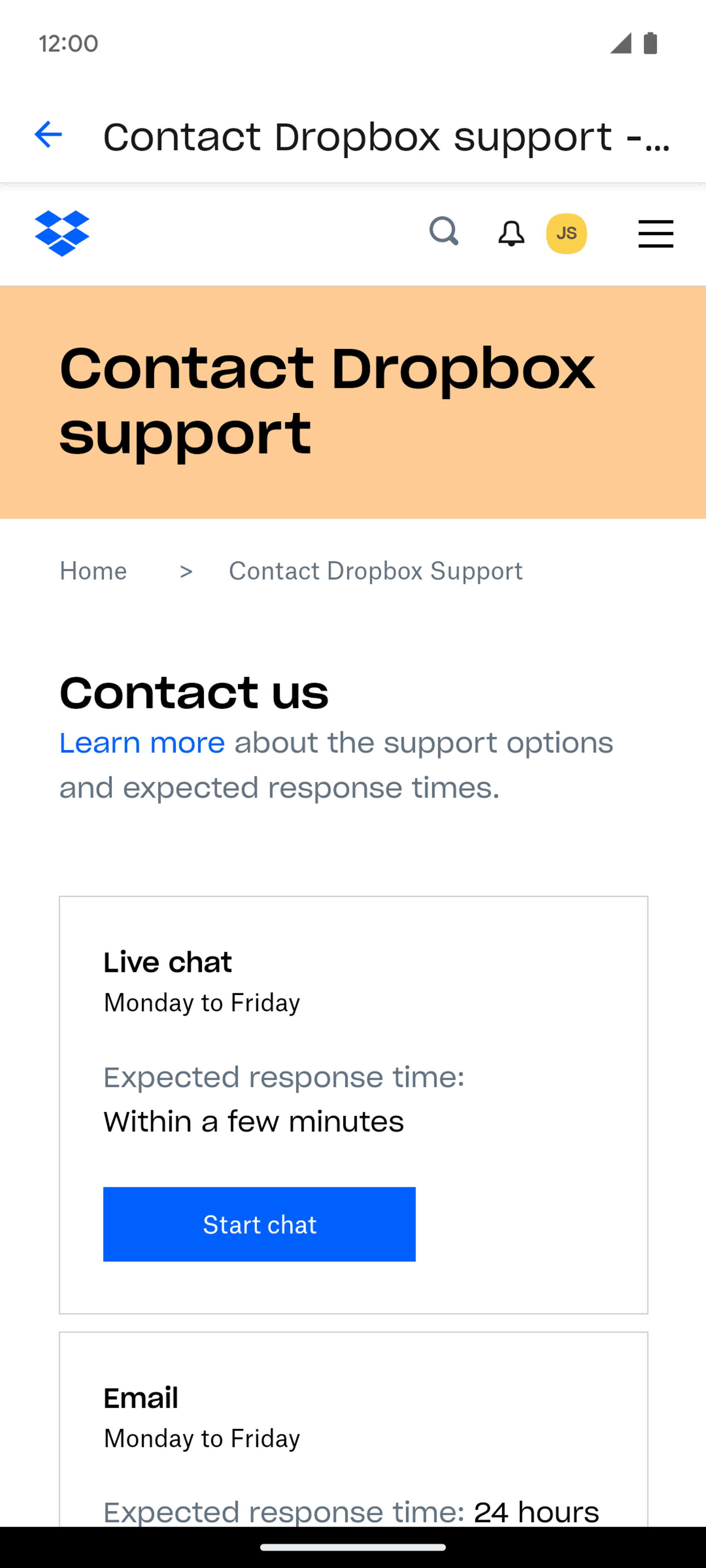 Dropbox Android Productivity interface screenshot 19