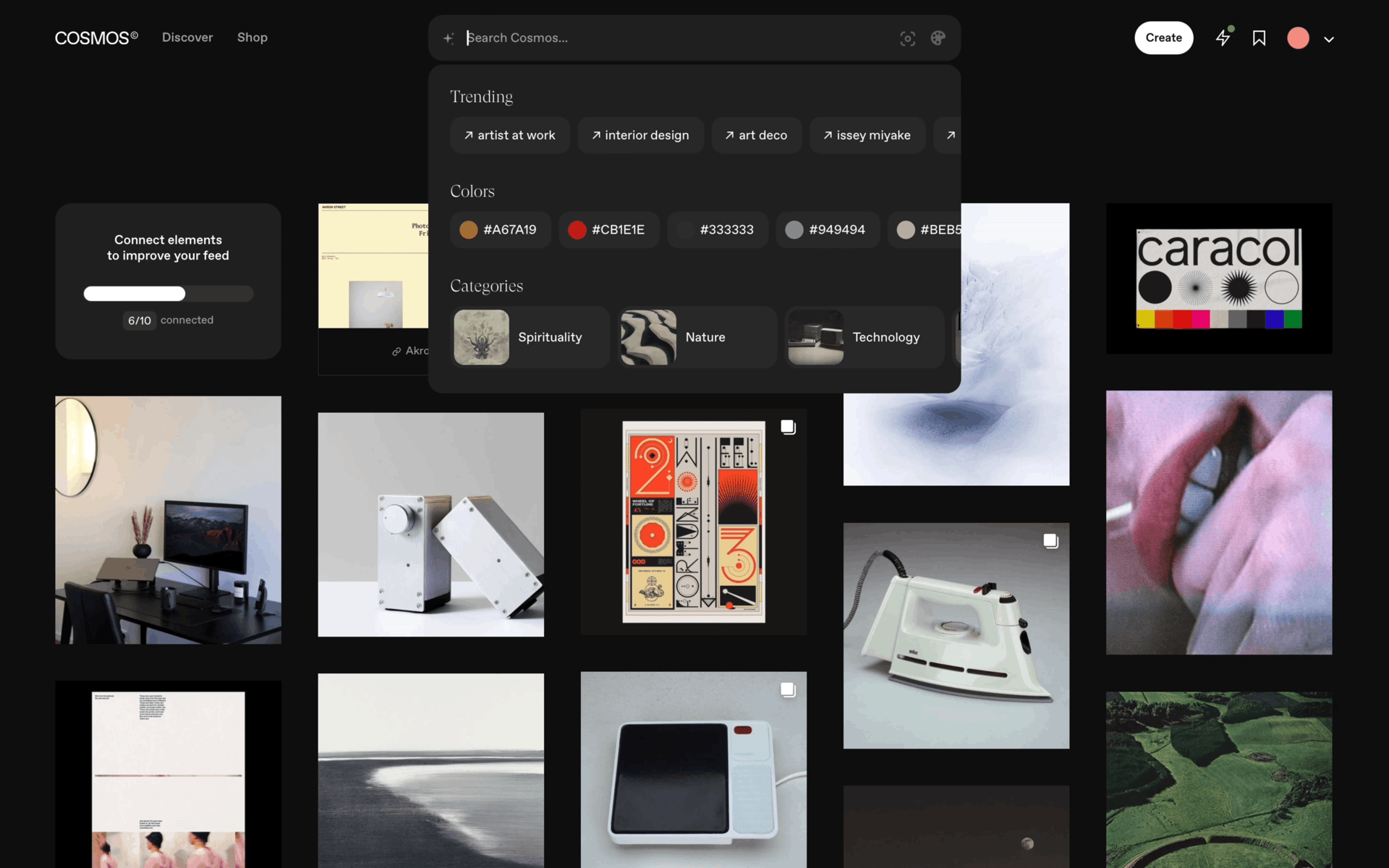 Cosmos Web Photo & Video interface screenshot 4