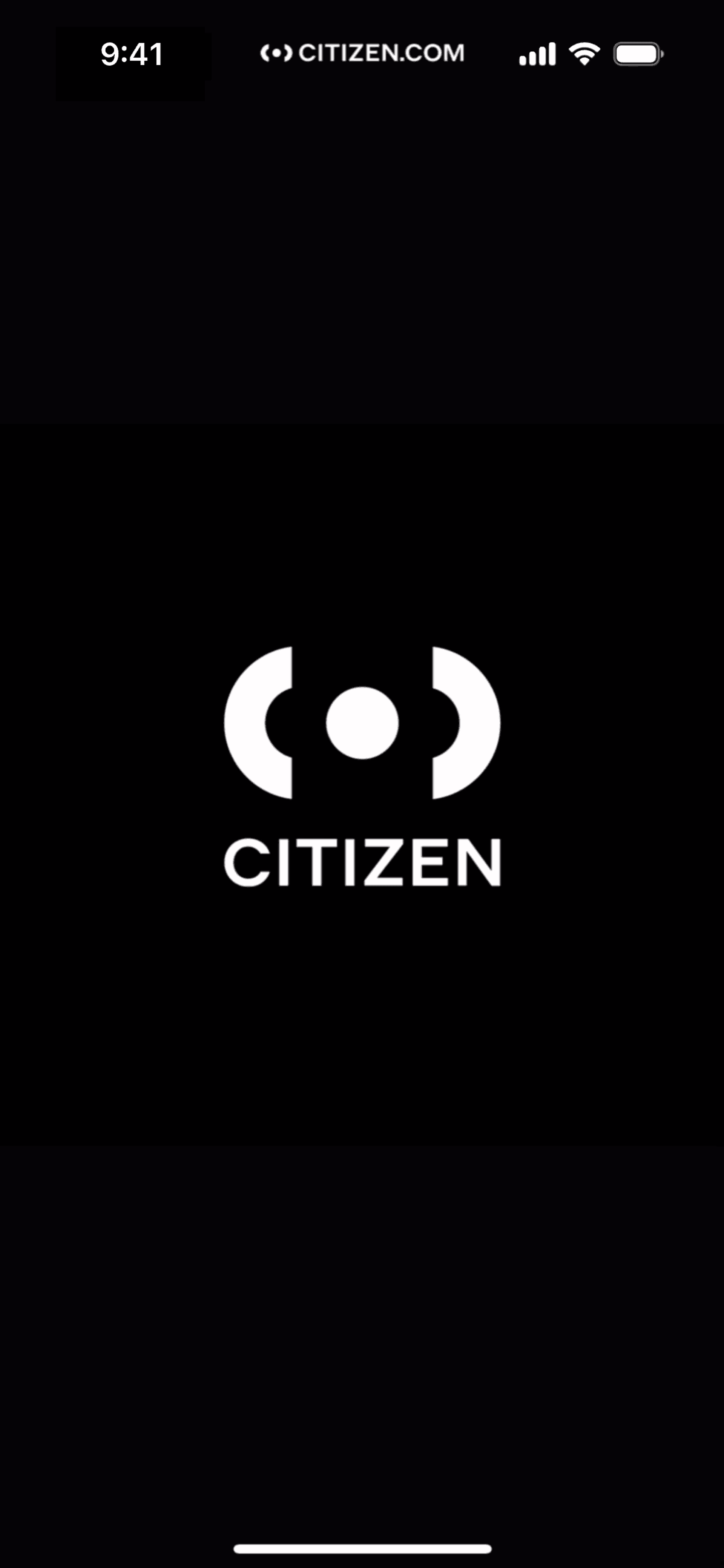 Citizen iOS News interface screenshot 1