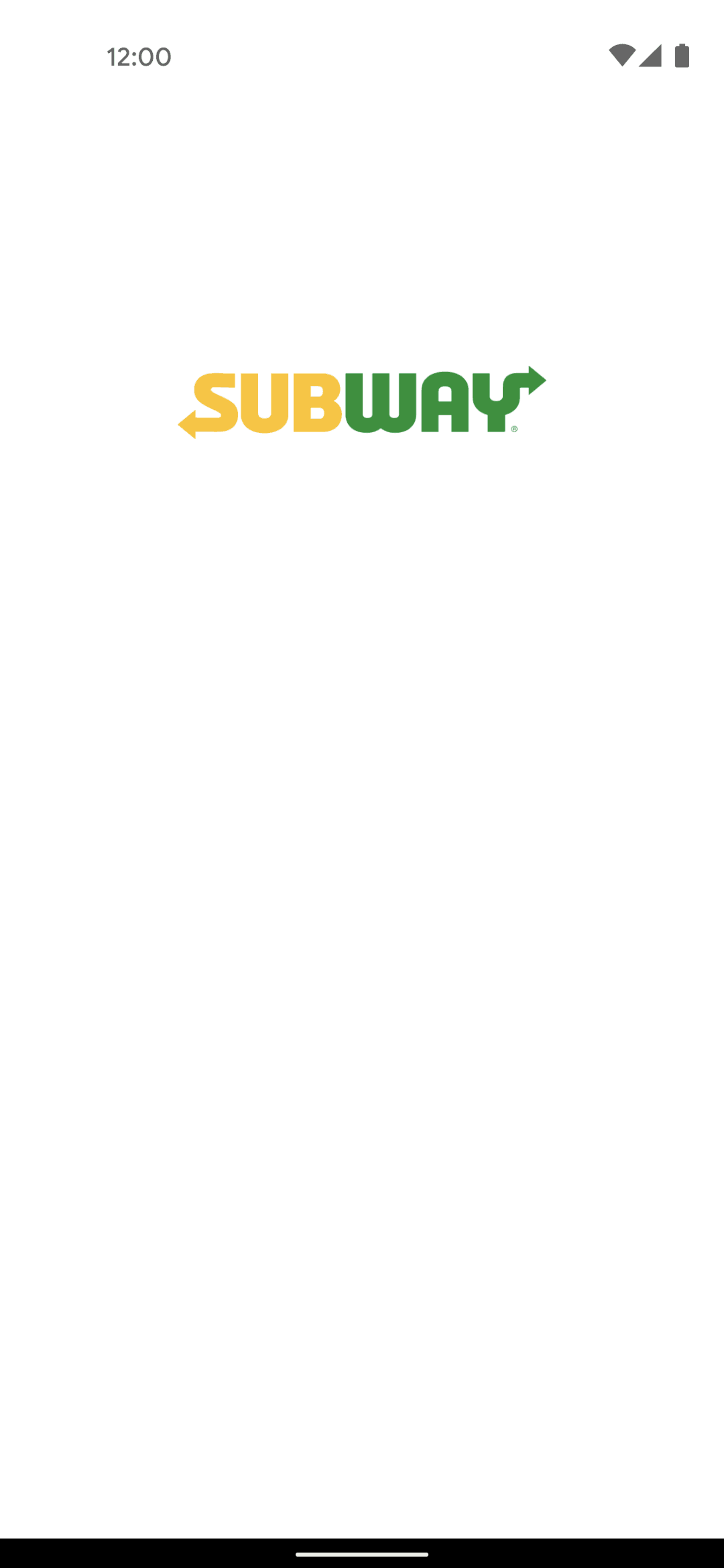 Subway Android Food & Drink interface screenshot 1