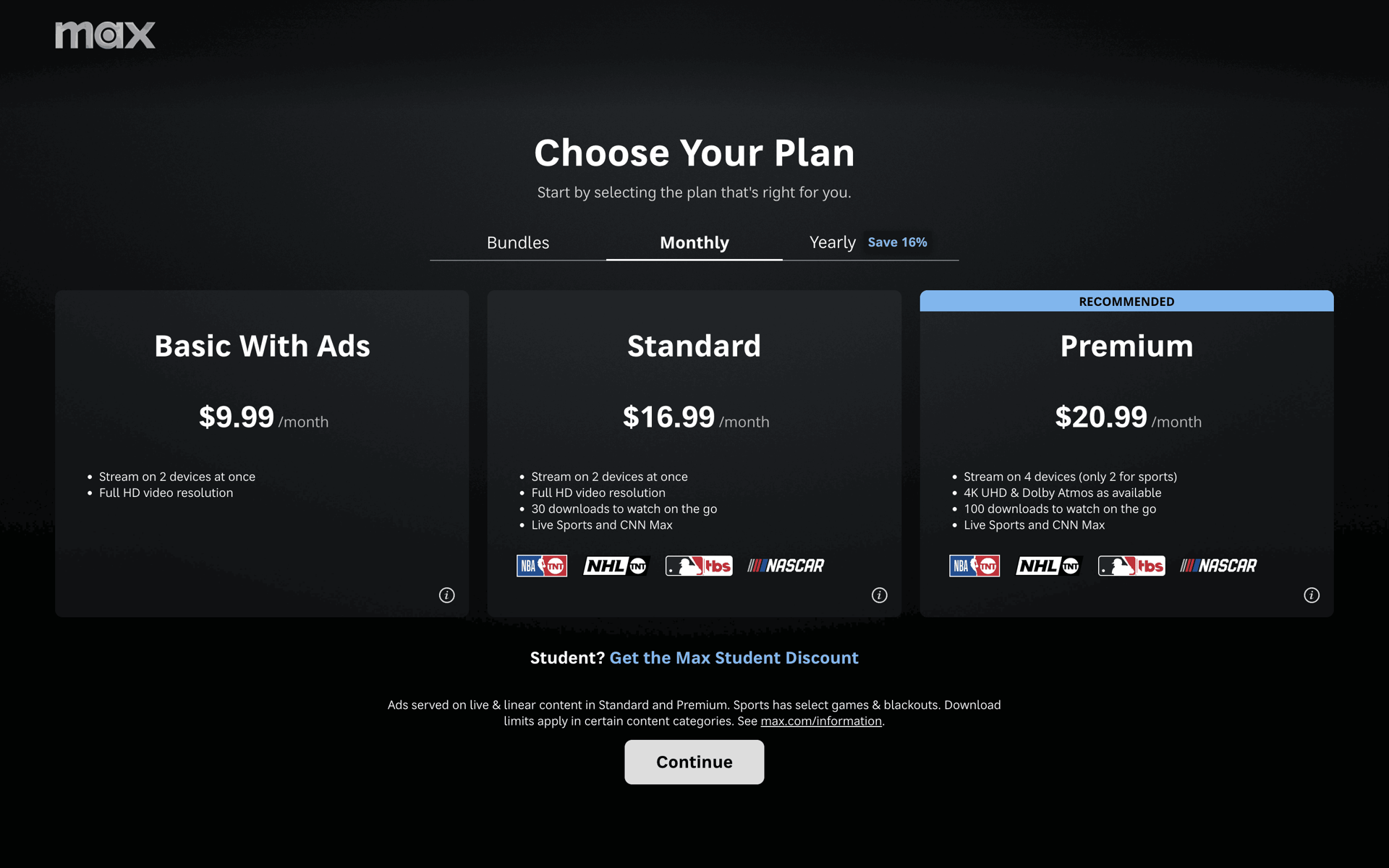 HBO Max Web Entertainment interface screenshot 10