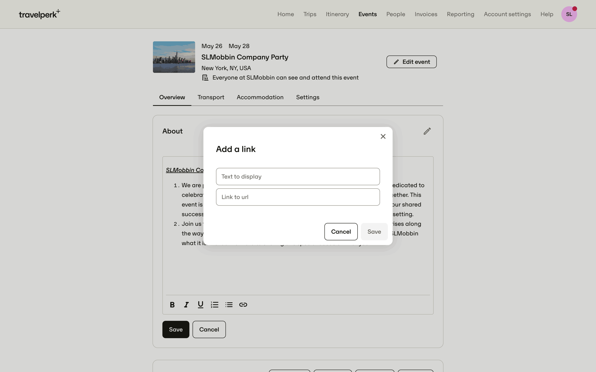 TravelPerk Web Travel & Transportation interface screenshot 20
