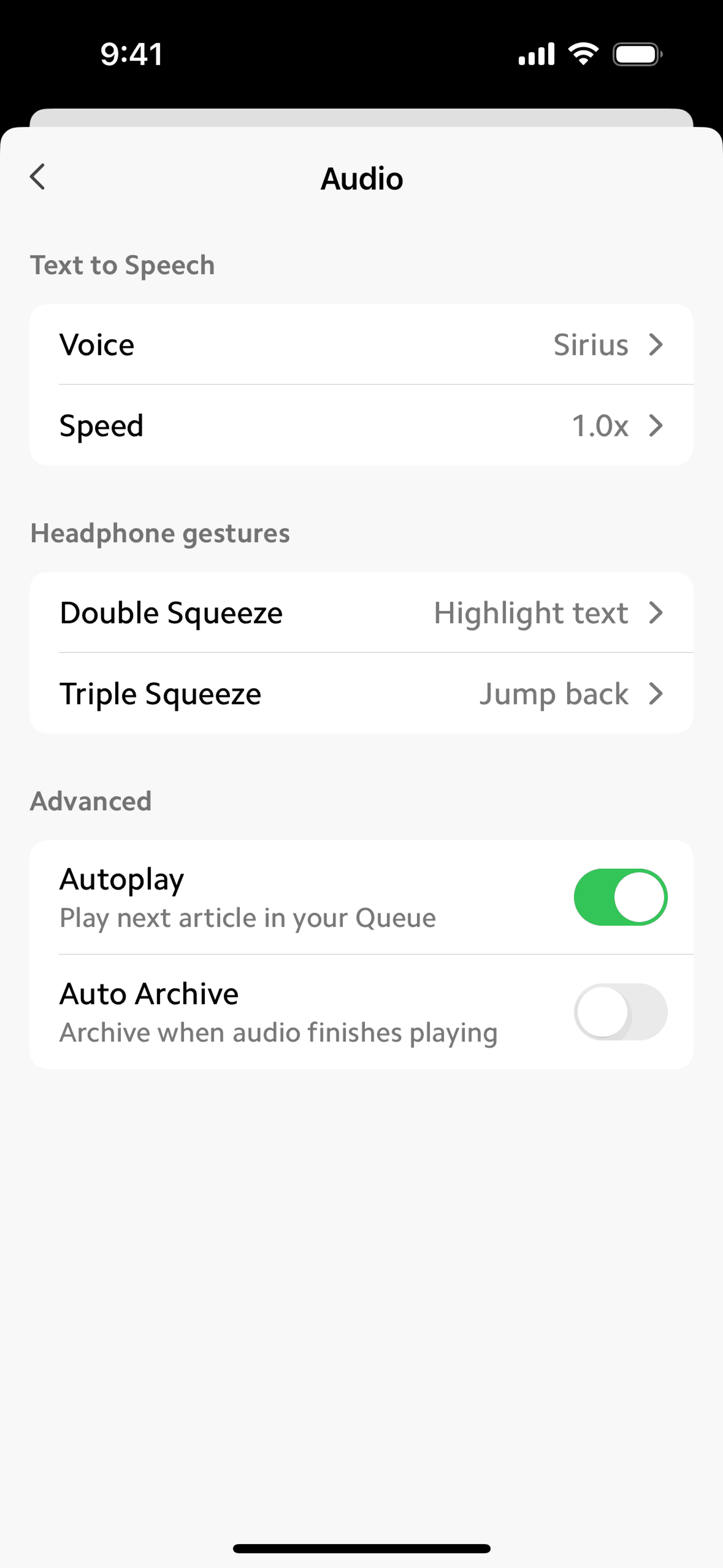 Matter iOS Reference interface screenshot 24