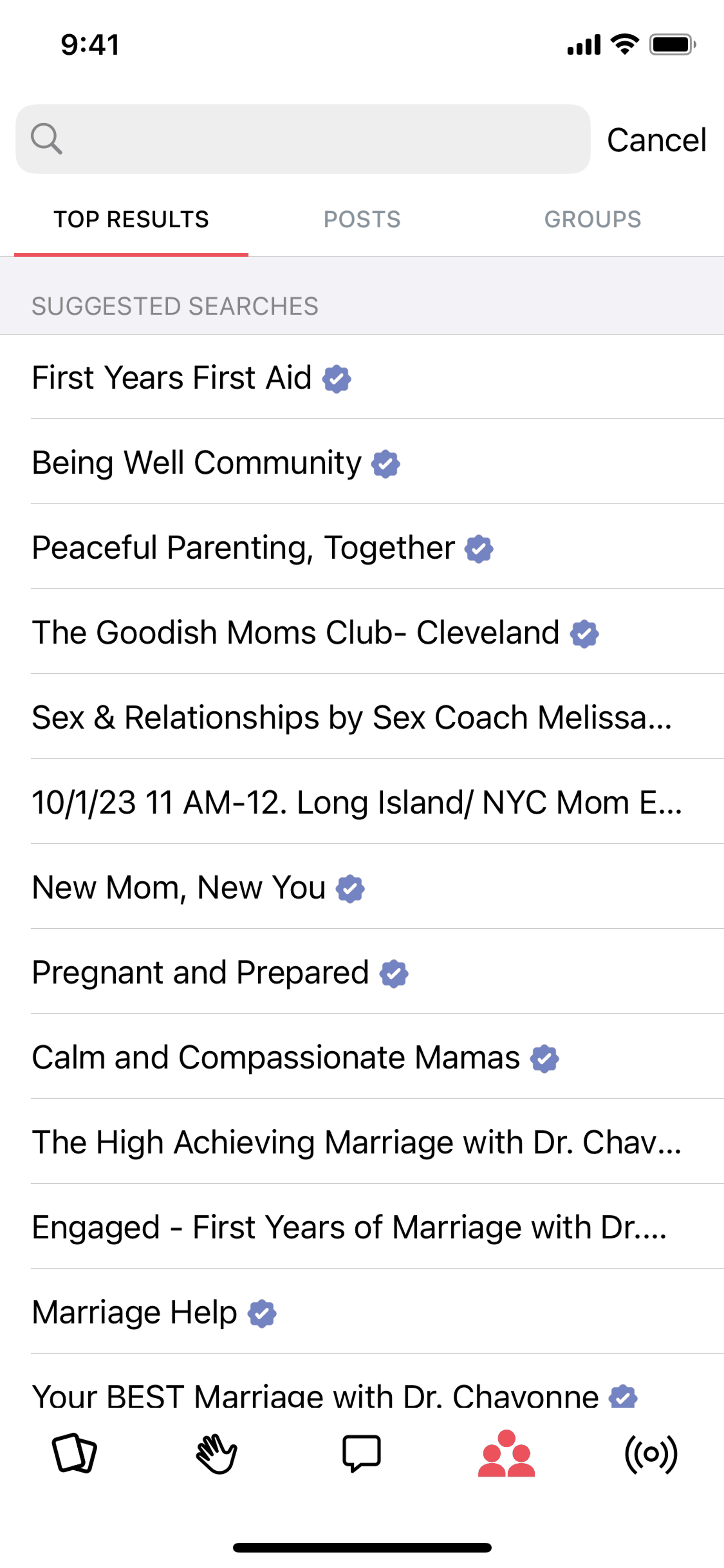 Peanut iOS Social Networking interface screenshot 12