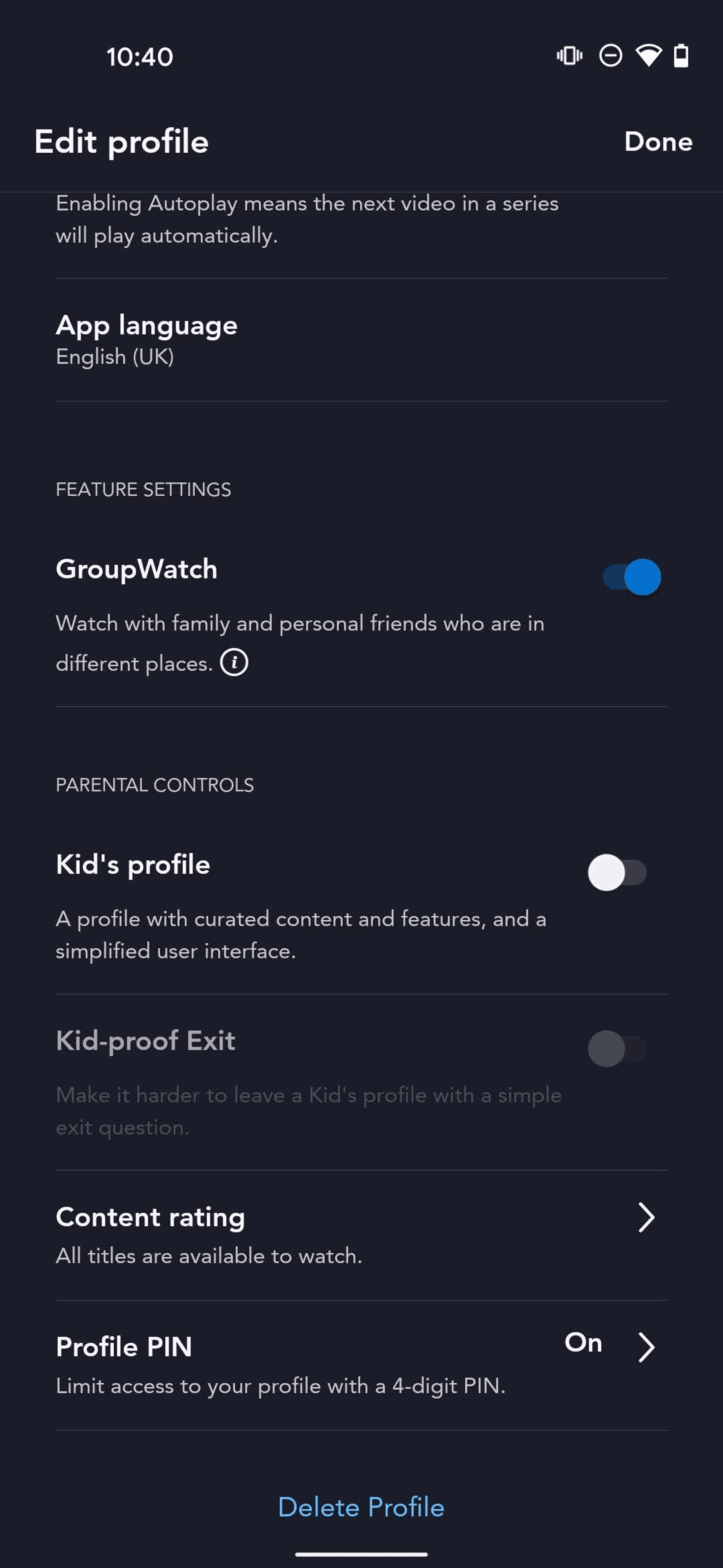 Disney+ Android Entertainment interface screenshot 24