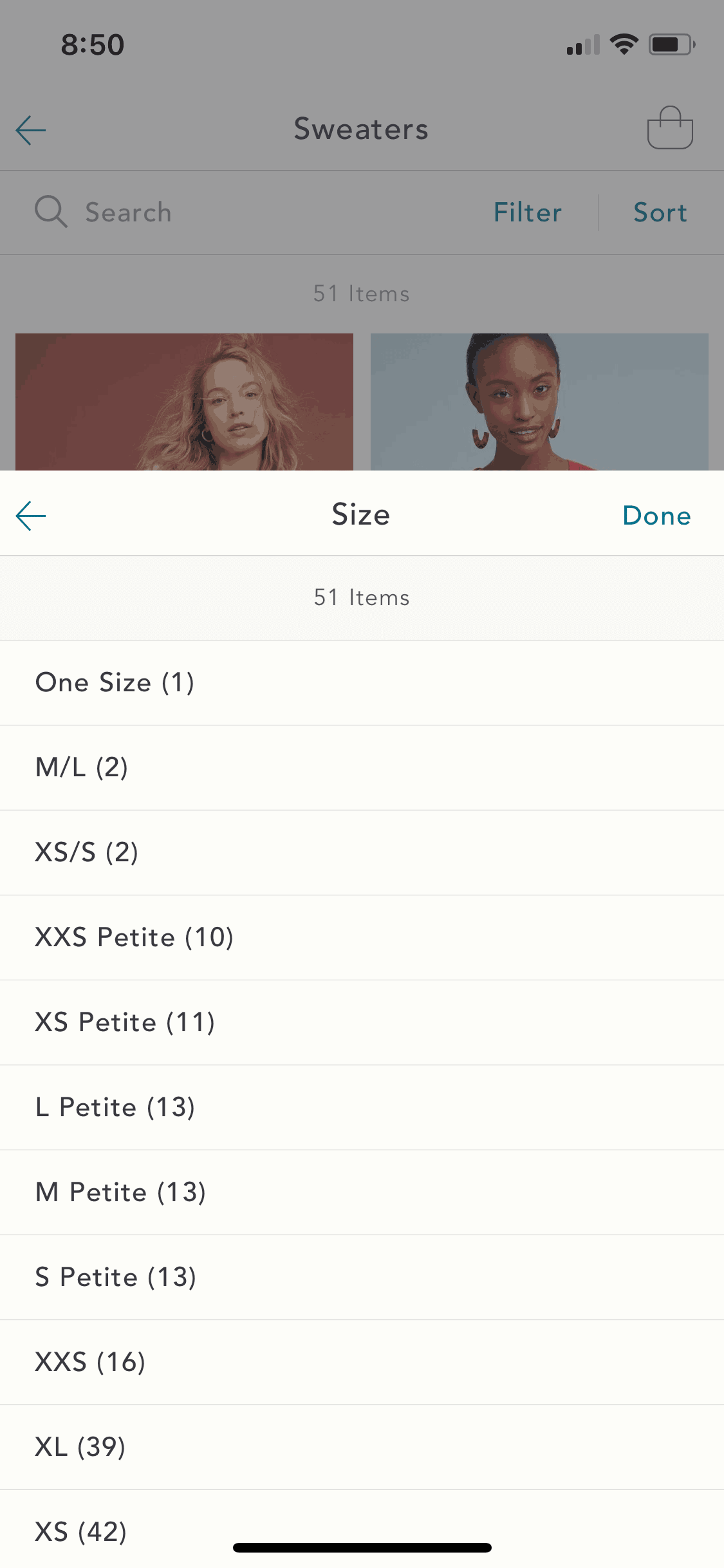 Anthropologie iOS Shopping interface screenshot 21
